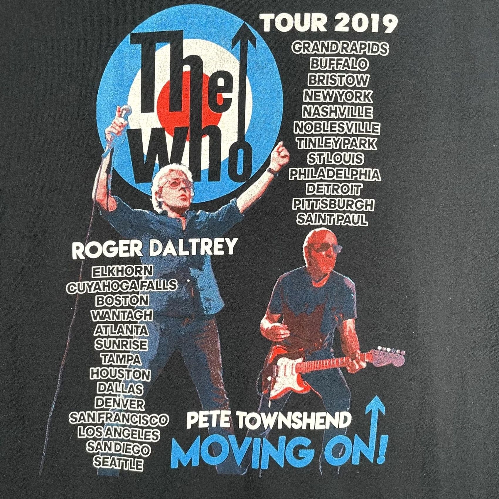 Fruit Of The Loom The Who Shirt Mens Large Black Moving On Tour 2019 Graphic Rock Band Tee Size US L / EU 52-54 / 3 - 4 Thumbnail