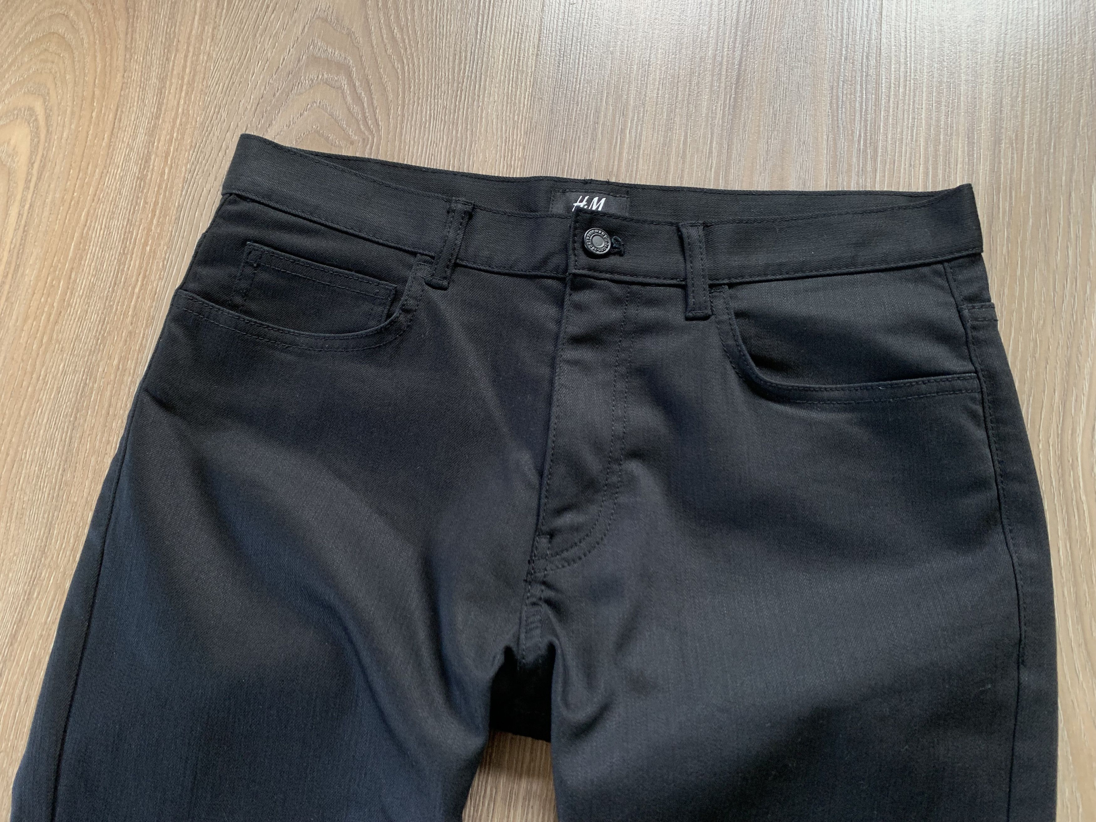H&M H&M Mens Skinny Fit Black Jeans Size US 30 / EU 46 - 4 Thumbnail