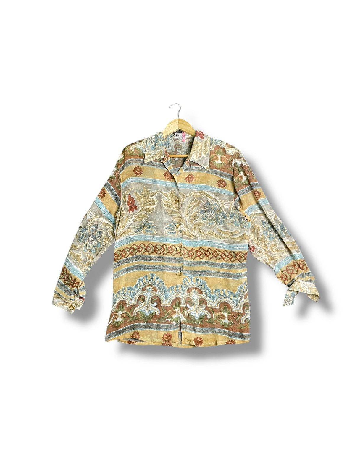 DAKS × Vintage Daks London x Vintage Blouse Womens Fashion (30) Size S / US 4 / IT 40 - 1 Thumbnail