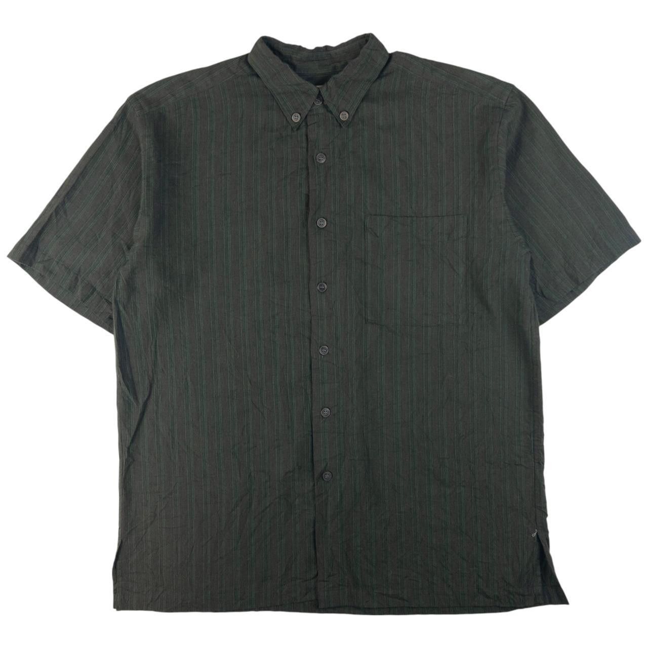 Issey Miyake Vintage Issey Miyake Short Sleeve Button Up Shirt Size L Size US L / EU 52-54 / 3 - 1 Thumbnail