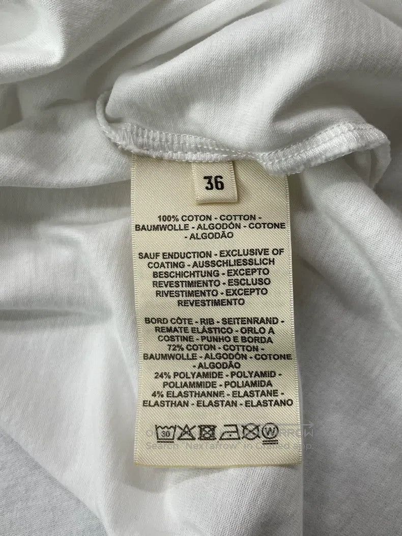 Hermes Hermes White Printed Short Sleeve T-Shirt Top Size XS / US 0-2 / IT 36-38 - 5 Thumbnail
