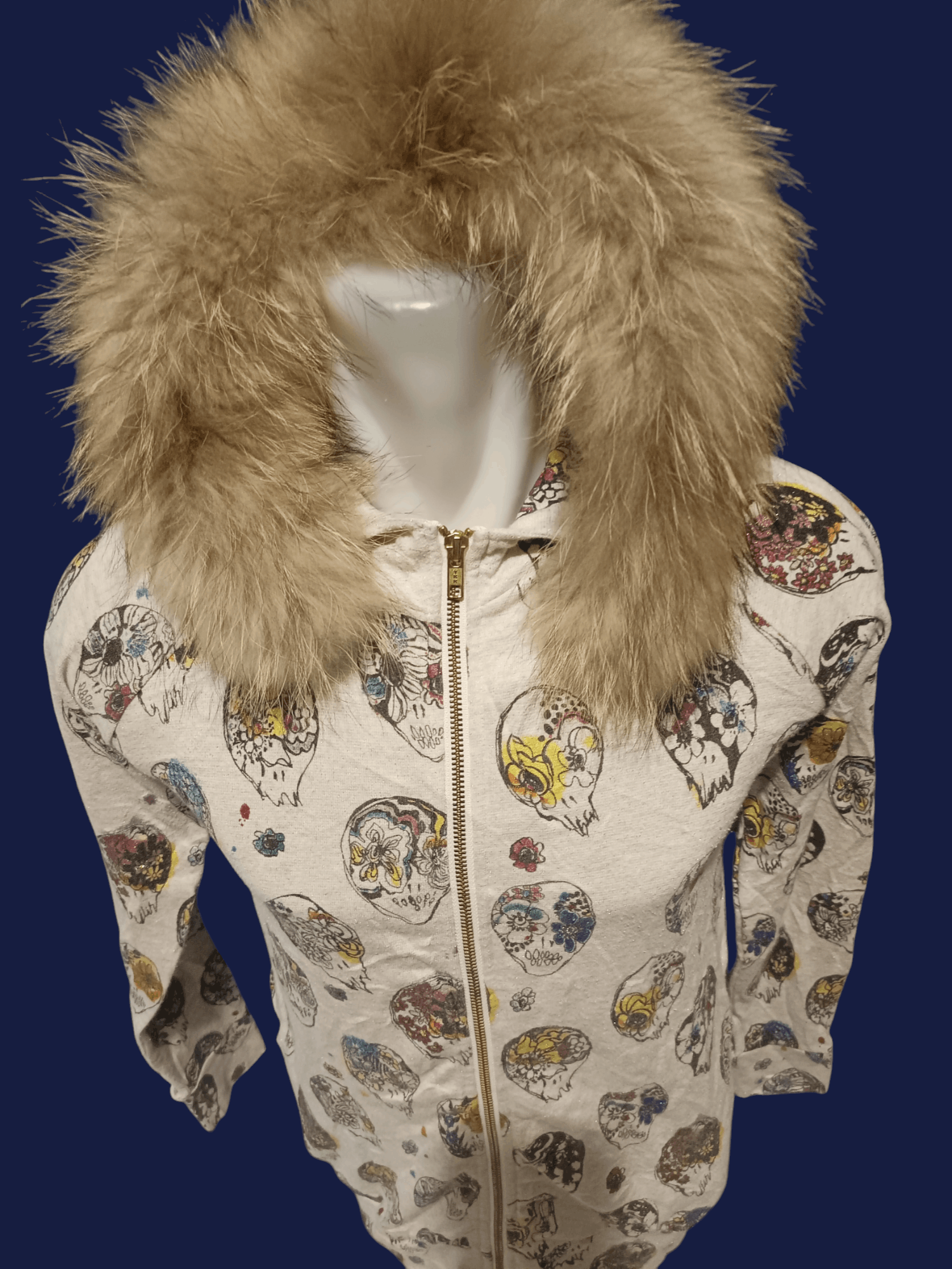 If Six Was Nine × Japanese Brand × Le Grande Bleu (L.G.B.) SCOLAR Skulls Fur Hoodie Size US M / EU 48-50 / 2 - 23 Thumbnail