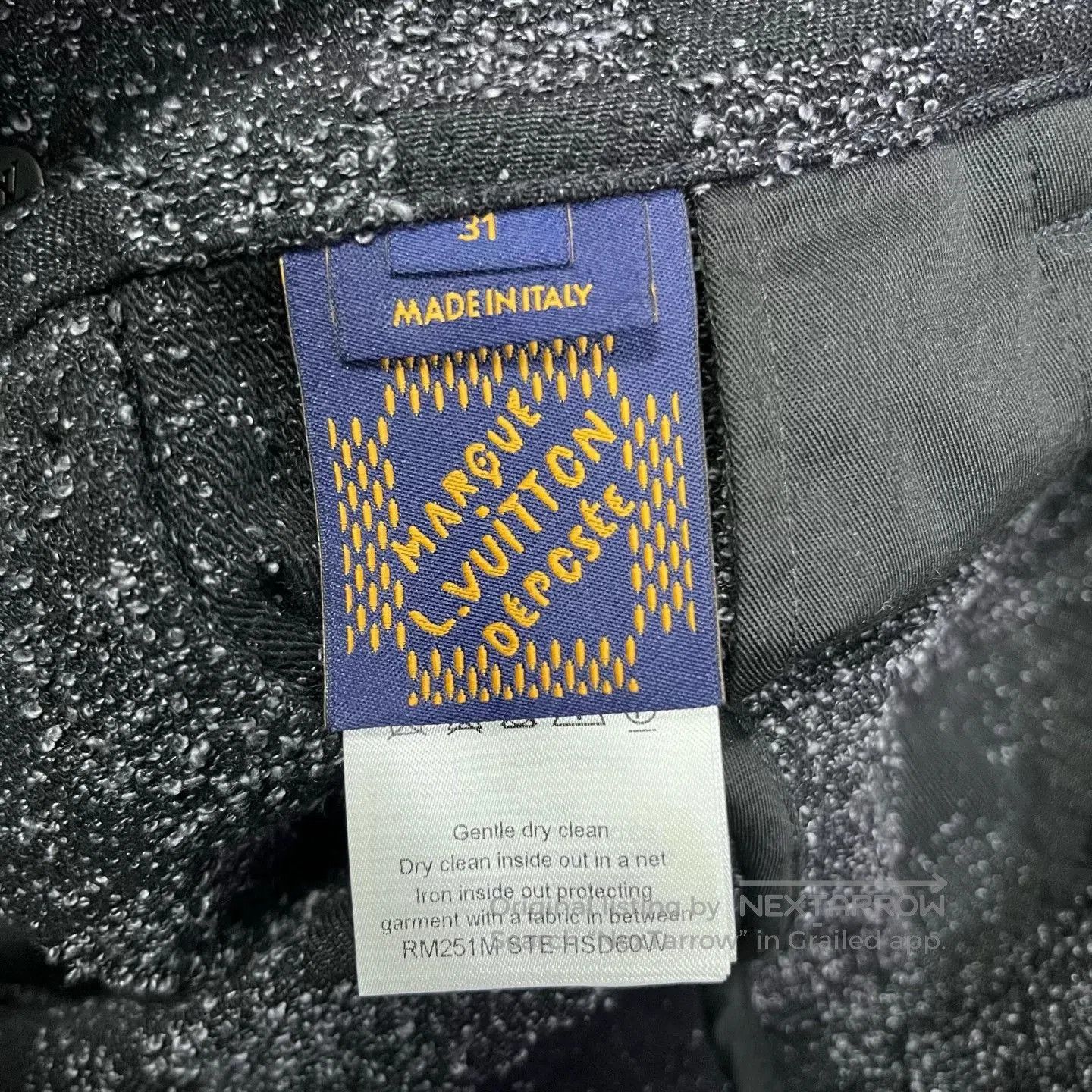 Louis Vuitton Louis Vuitton 25 Black Pearl Rivet Jeans. Size US 31 - 3 Thumbnail
