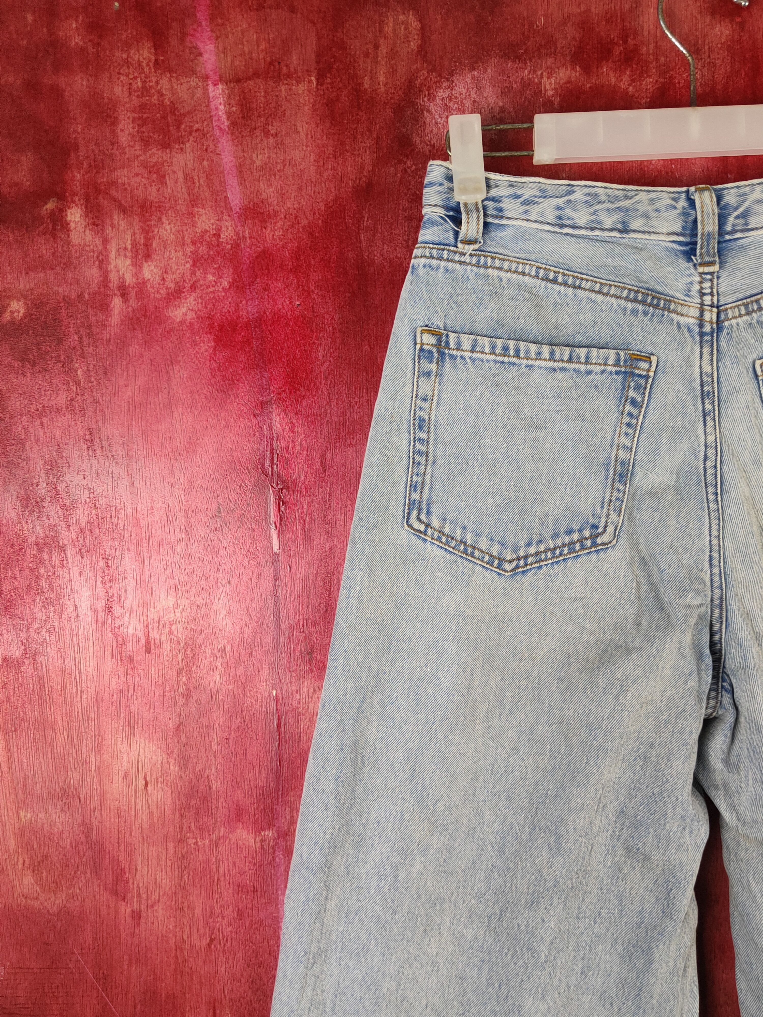 GU GU Blue Faded Distressed Ripped Jeans #S1774 Size 27" / US 4 / IT 40 - 8 Thumbnail