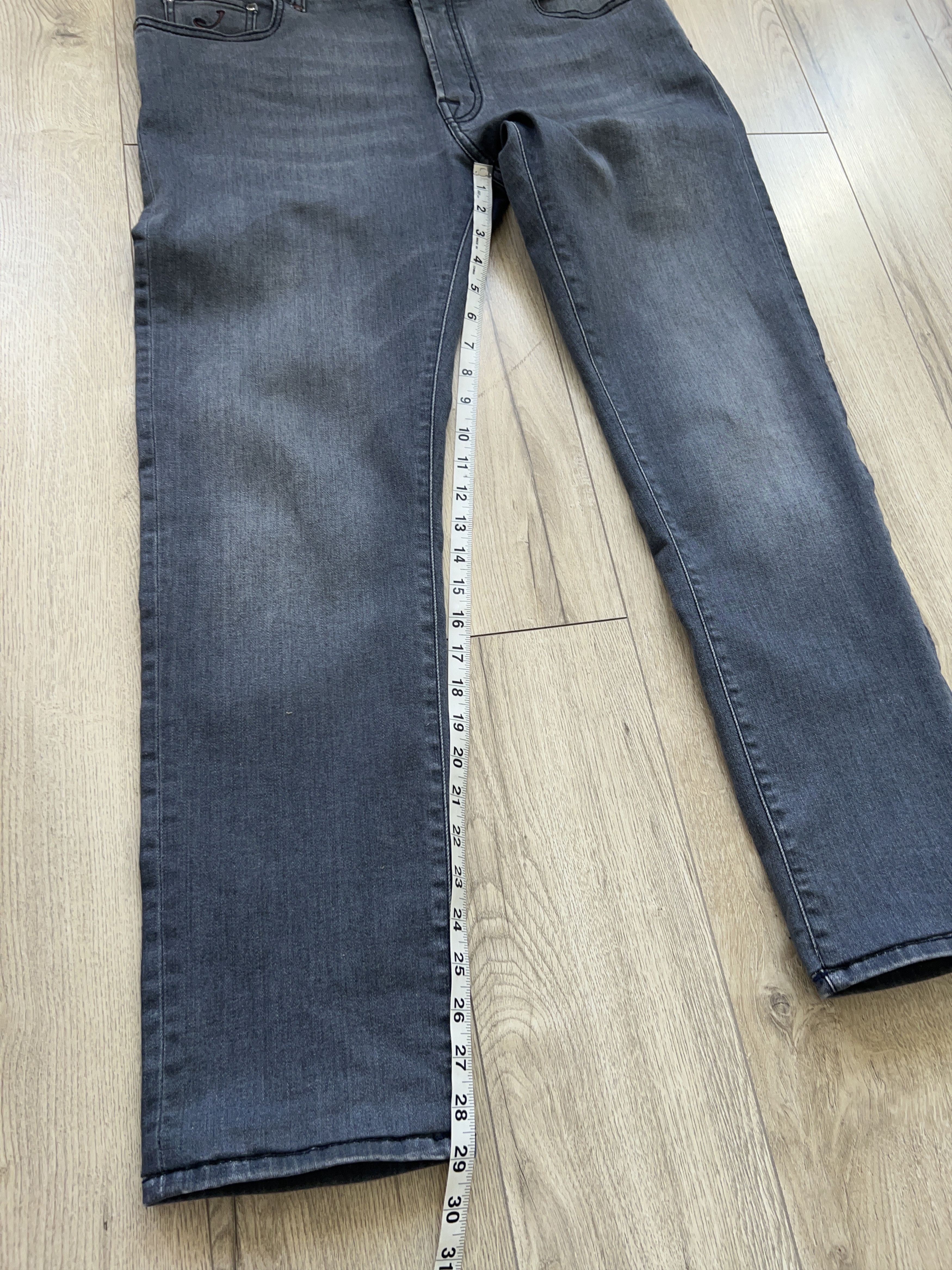 Designer × Jacob Cohen JACOB COHEN Bard Grey Cotton Elastane Jeans Pants Trousers Size US 36 / EU 52 - 13 Thumbnail