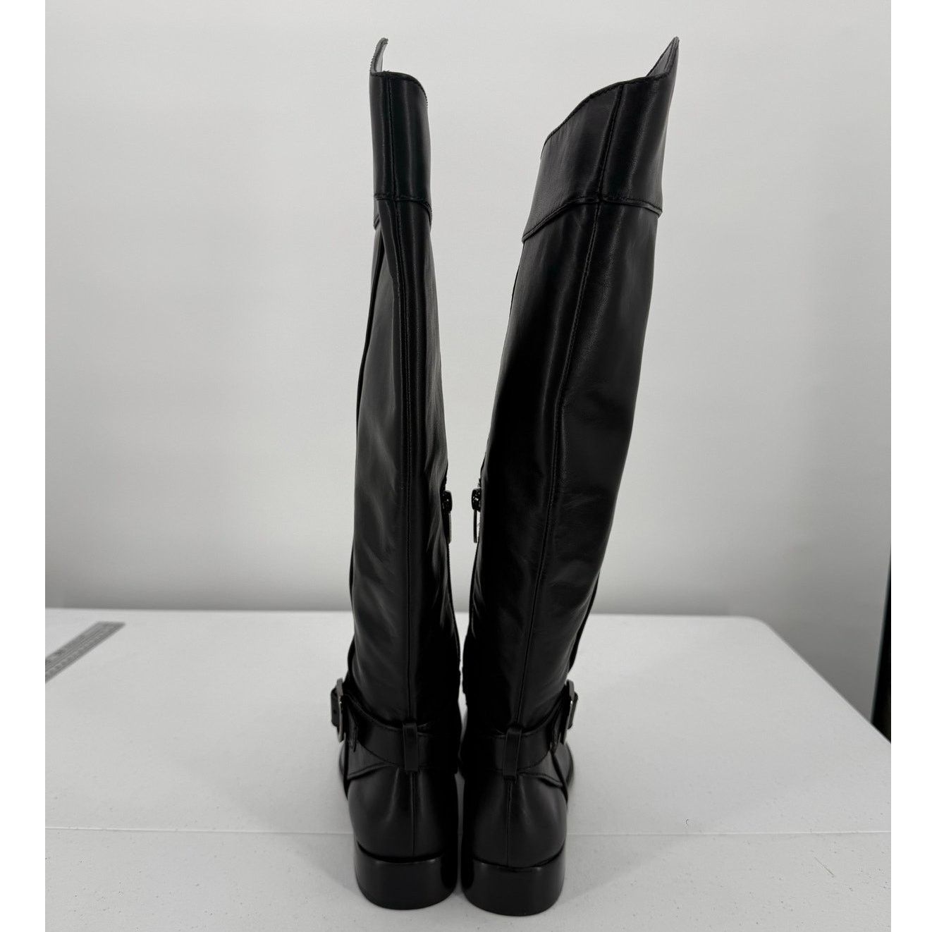Vince Camuto NWT Vince Camuto Ovarlym Black Leather Knee-High Riding Boot Size US 6.5 / IT 36.5 - 3 Thumbnail