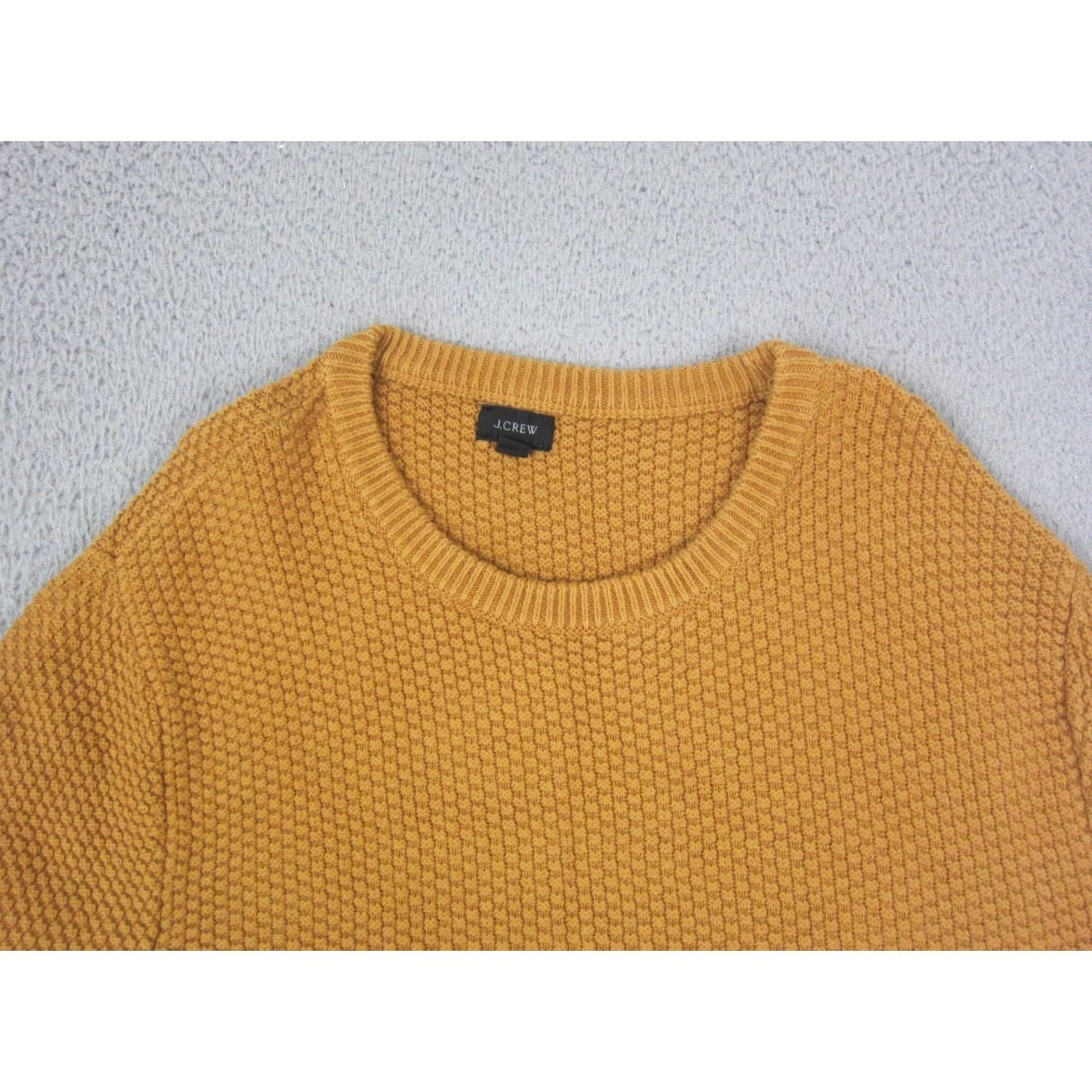 J.Crew J.CREW Sweater Mens M Gold Crew Neck Knit Pullover Regular Fit Wool Cotton City Classic 90s? Size US M / EU 48-50 / 2 - 2 Thumbnail