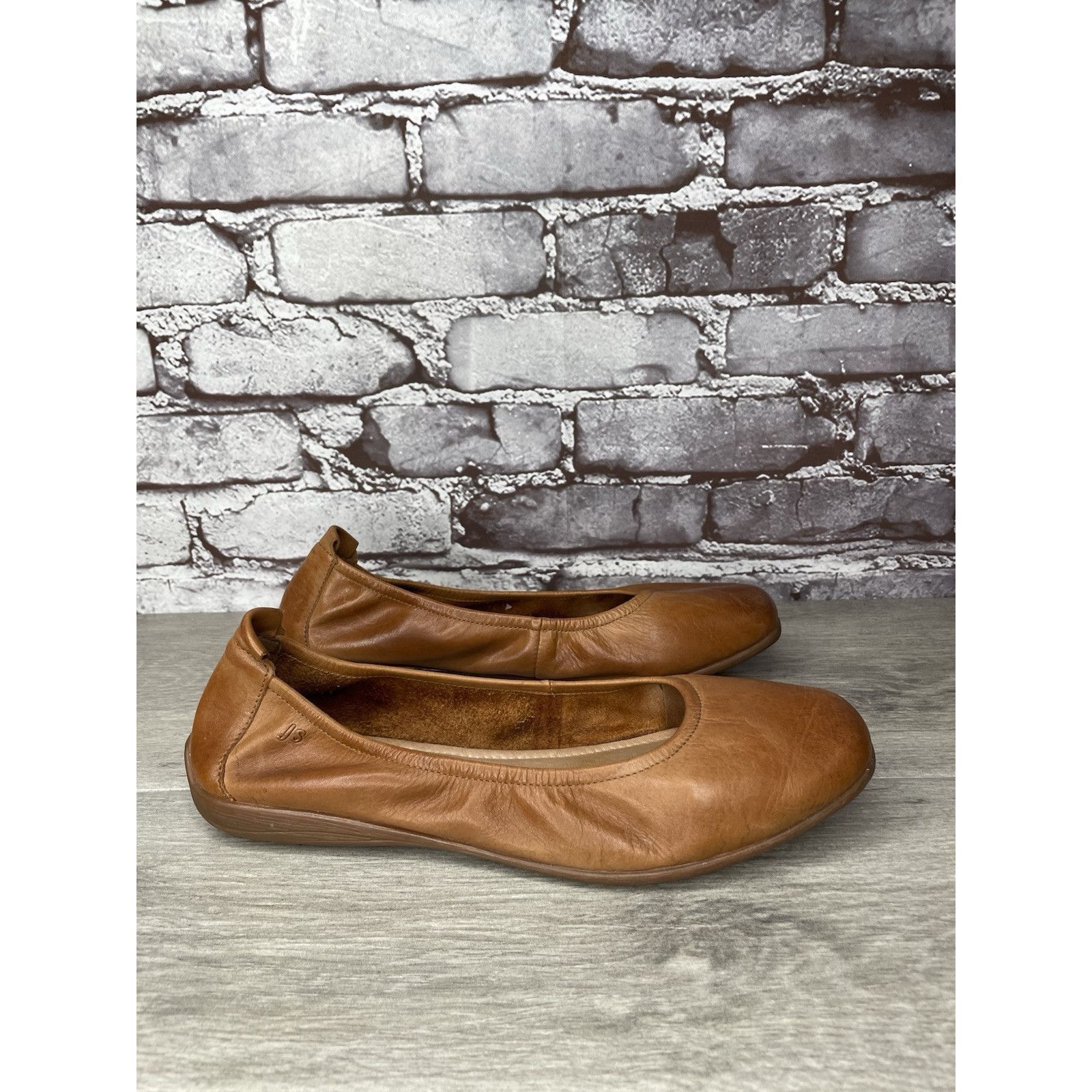 JOSEF SEIBAL Josef Seibel Fenja Brown Leather Ballerina Ballet Flats Wome Size US 9.5 / IT 39.5 - 13 Thumbnail