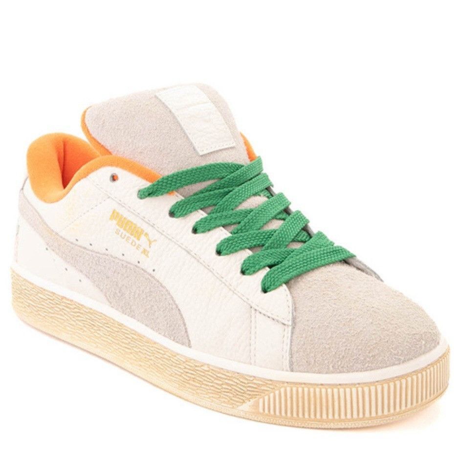 Puma PUMA Mens Sz 13 Anwar Carrots Suede XL Scavenger Hunt White Size US 13 / EU 46 - 7 Thumbnail