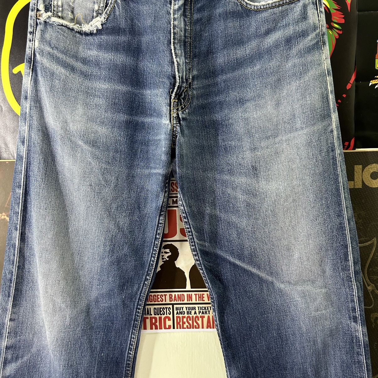 Levi's Vintage Levi’s 503 Japanese Distressed Denim Size US 34 / EU 50 - 3 Thumbnail