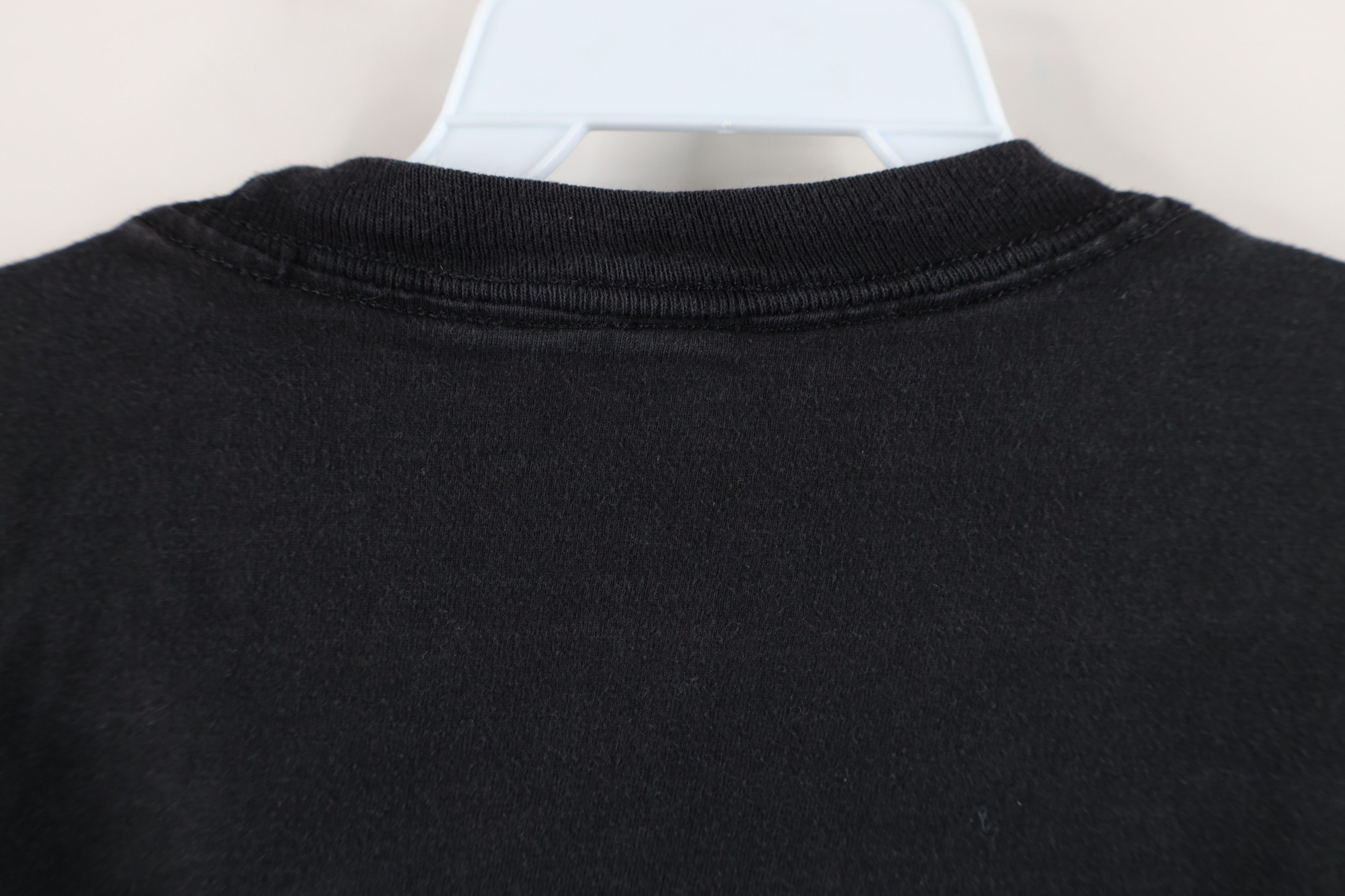 Vintage Vintage 90s Streetwear Blank Heavy Cotton T-Shirt Black Size US L / EU 52-54 / 3 - 9 Thumbnail