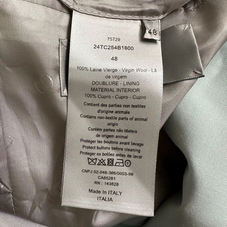 Dior Dior size 48 Mint green ribbon wool suit suit Size L / US 10 / IT 46 - 6 Thumbnail