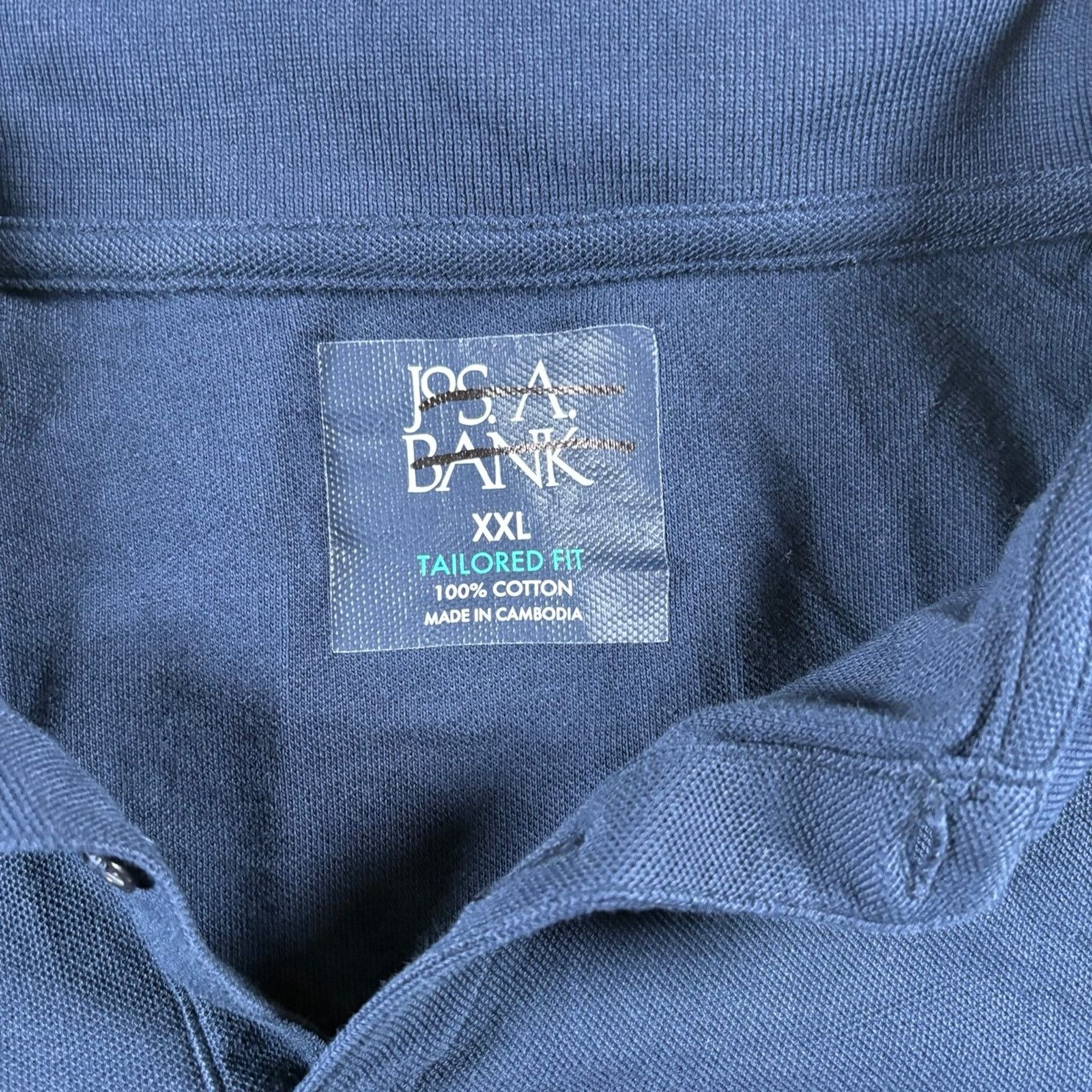 Jos. A. Bank Collard polo shirt Size US XXL / EU 58 / 5 - 4 Thumbnail