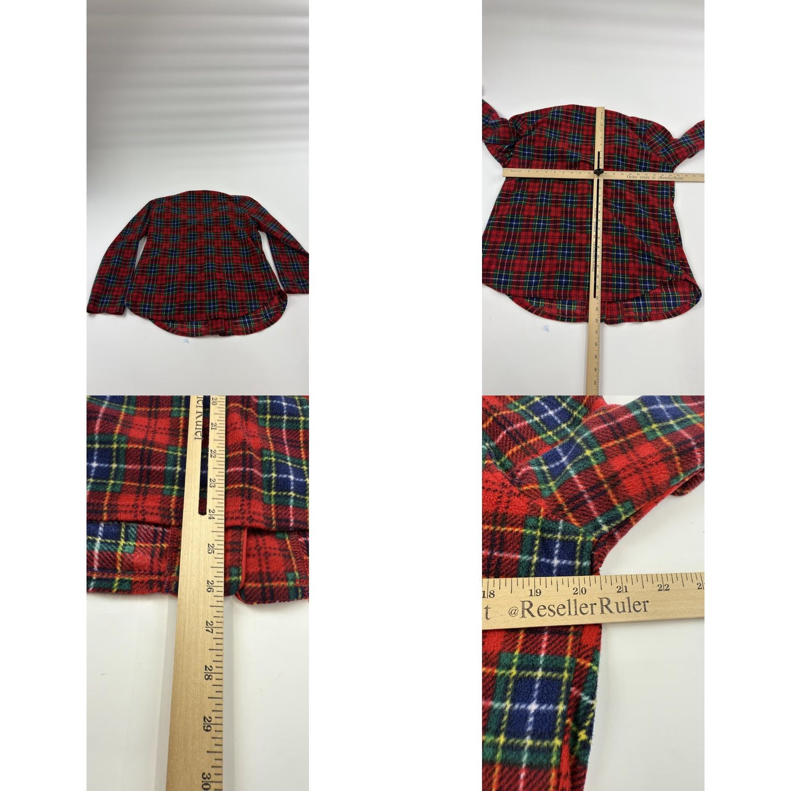 Ralph Lauren Ralph Lauren Shirt Womens Large Red Green Blue Plaid Flannel Pajama Top Size L / US 10 / IT 46 - 8 Thumbnail