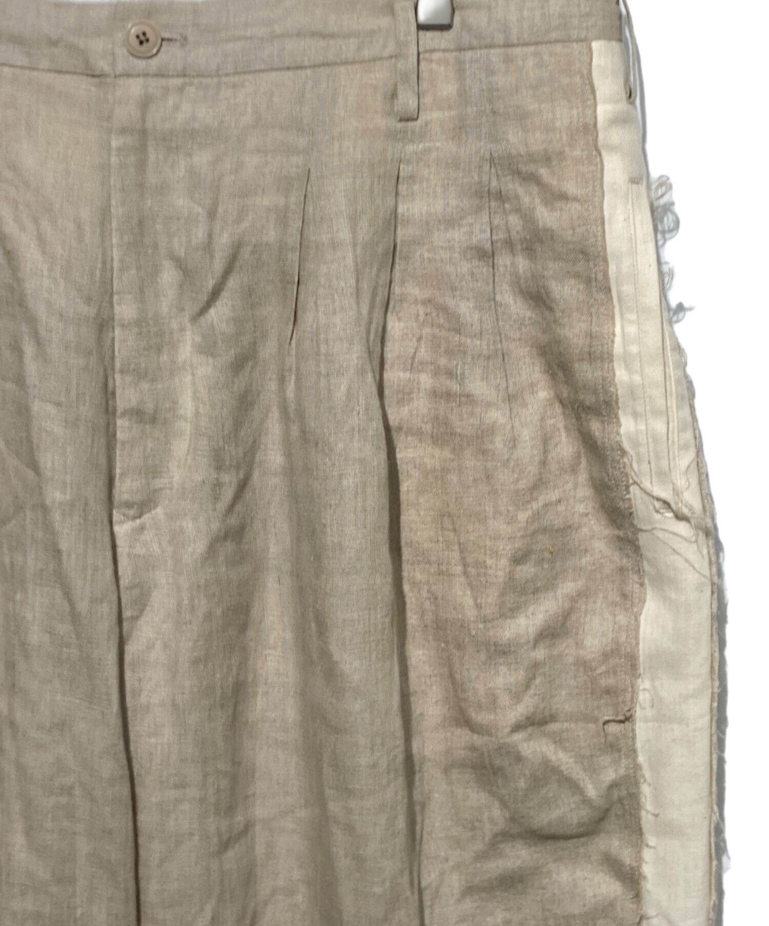 Yohji Yamamoto Yohji Yamamoto S'yte Linen Tweed Pleated Tapered Pants Size US 41 - 5 Thumbnail
