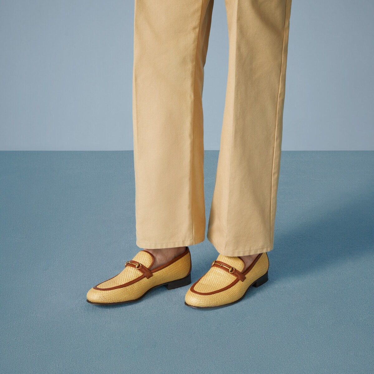 Gucci o1s1wg110125 Horsebit Loafers in Beige/Brown Size US 7.5 / EU 40-41 - 3 Thumbnail