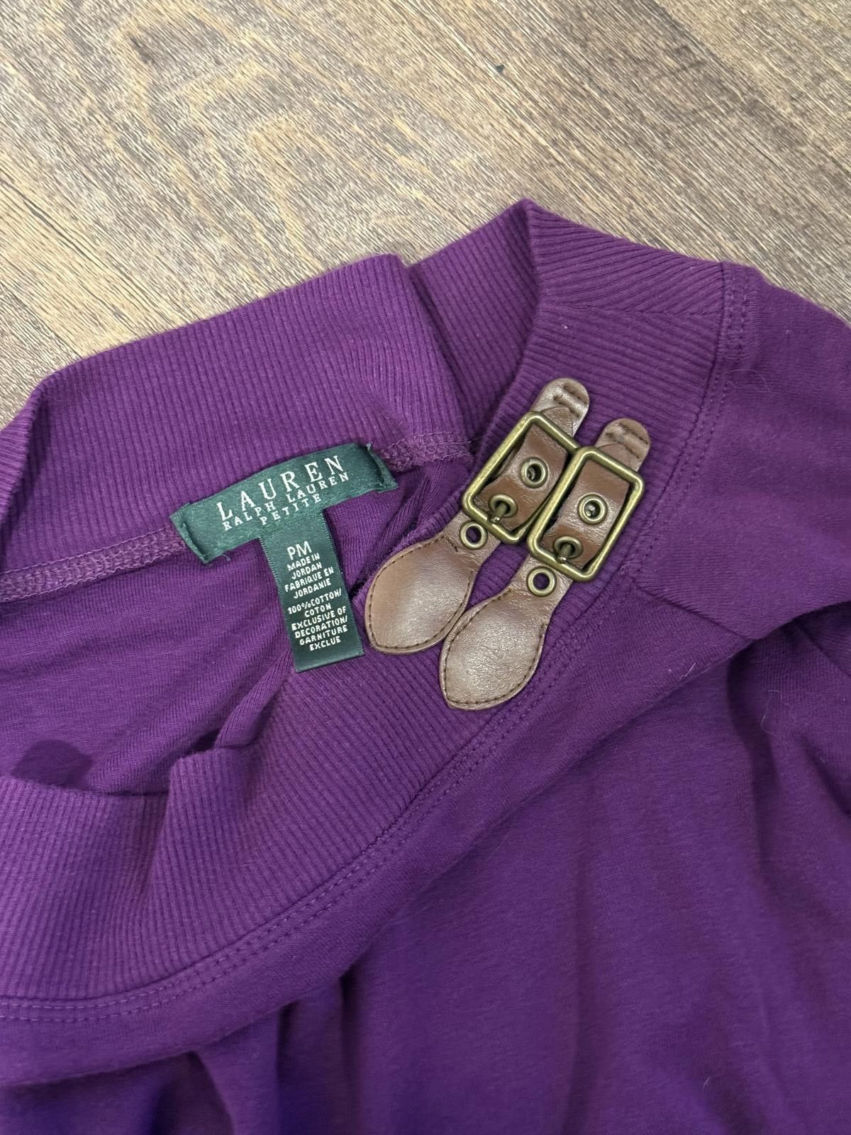 Lauren Ralph Lauren Lauren Ralph Lauren Long Sleeve Purple Top Size Petite M Size M / US 6-8 / IT 42-44 - 3 Thumbnail