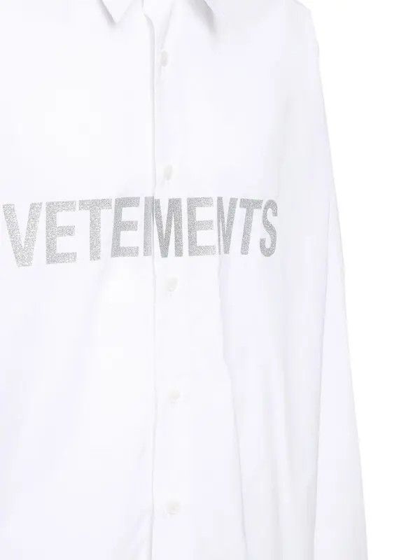 Vetements o1y0924 Shirt in White Size US M / EU 48-50 / 2 - 2 Thumbnail