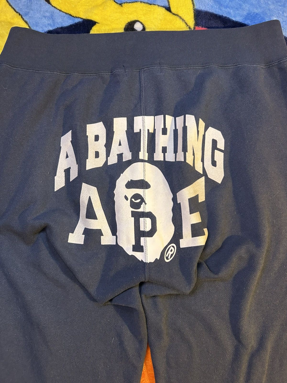 Bape Bape Big Logo sweatpants Size US 31 - 4 Thumbnail