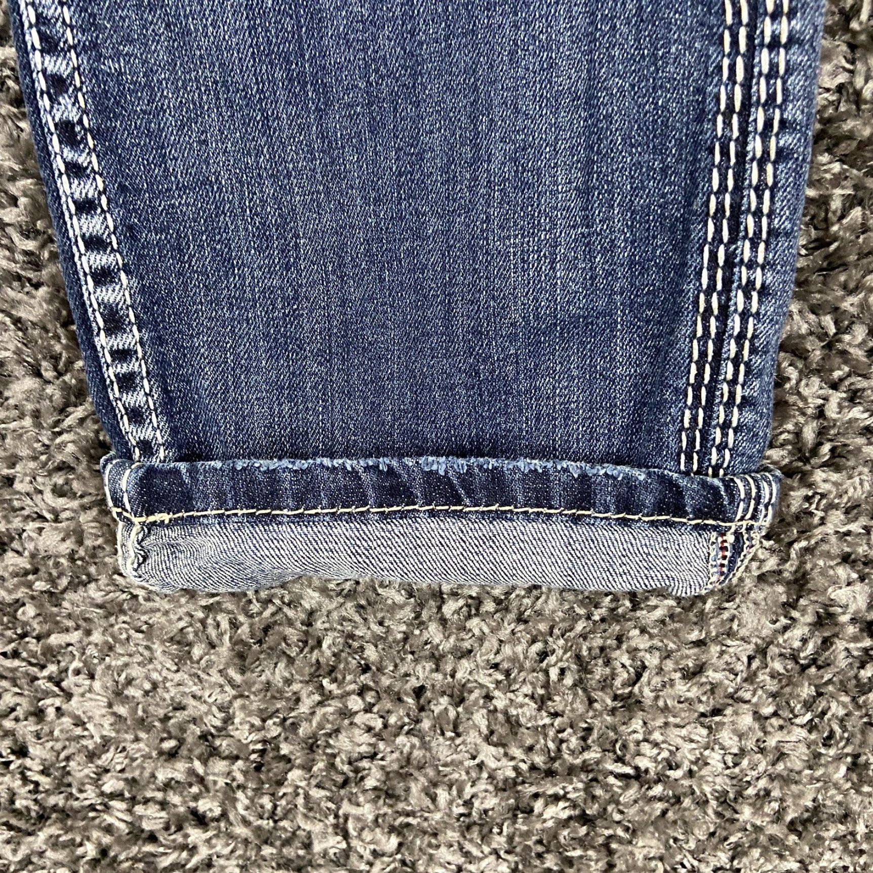 Silver Jeans Co. Silver Jeans Capri Jeans Women W29 Distressed Heavy Stitch Blue Womens Size 29" - 2 Thumbnail