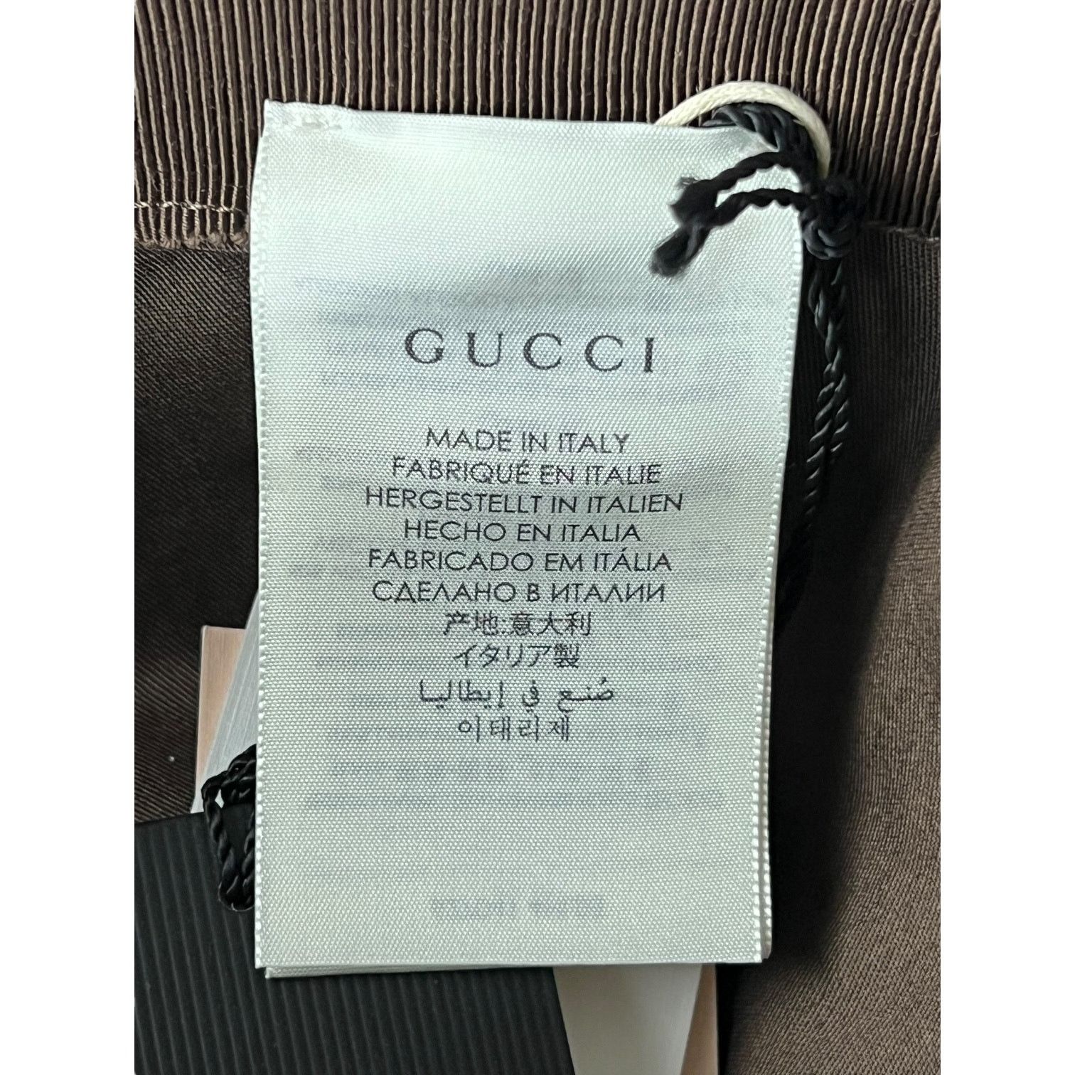 Gucci Gucci Orgasmique Brown White Wool Plaid Bucket Hat NWT Size ONE SIZE - 6 Thumbnail