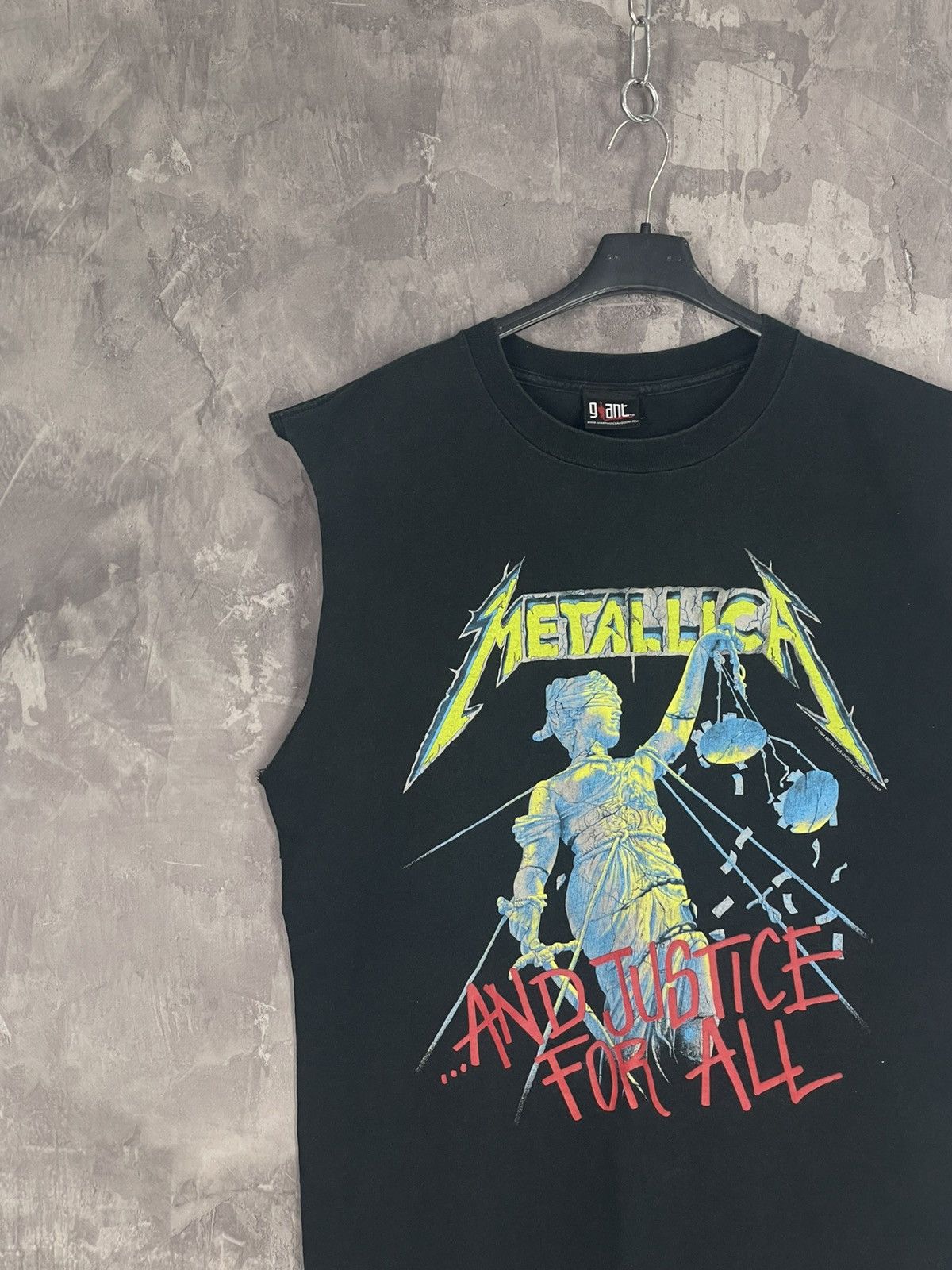 Band Tees × Metallica Metallica Hammer of Justice Crushes You 94s T-Shirt L Faded Size US L / EU 52-54 / 3 - 3 Thumbnail
