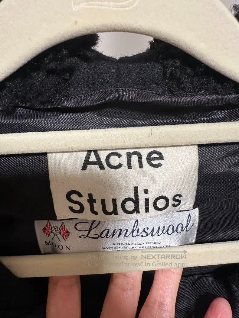 Acne Studios Acne Studios Lamb's wool cloak jacket, black Size US M / EU 48-50 / 2 - 2 Thumbnail