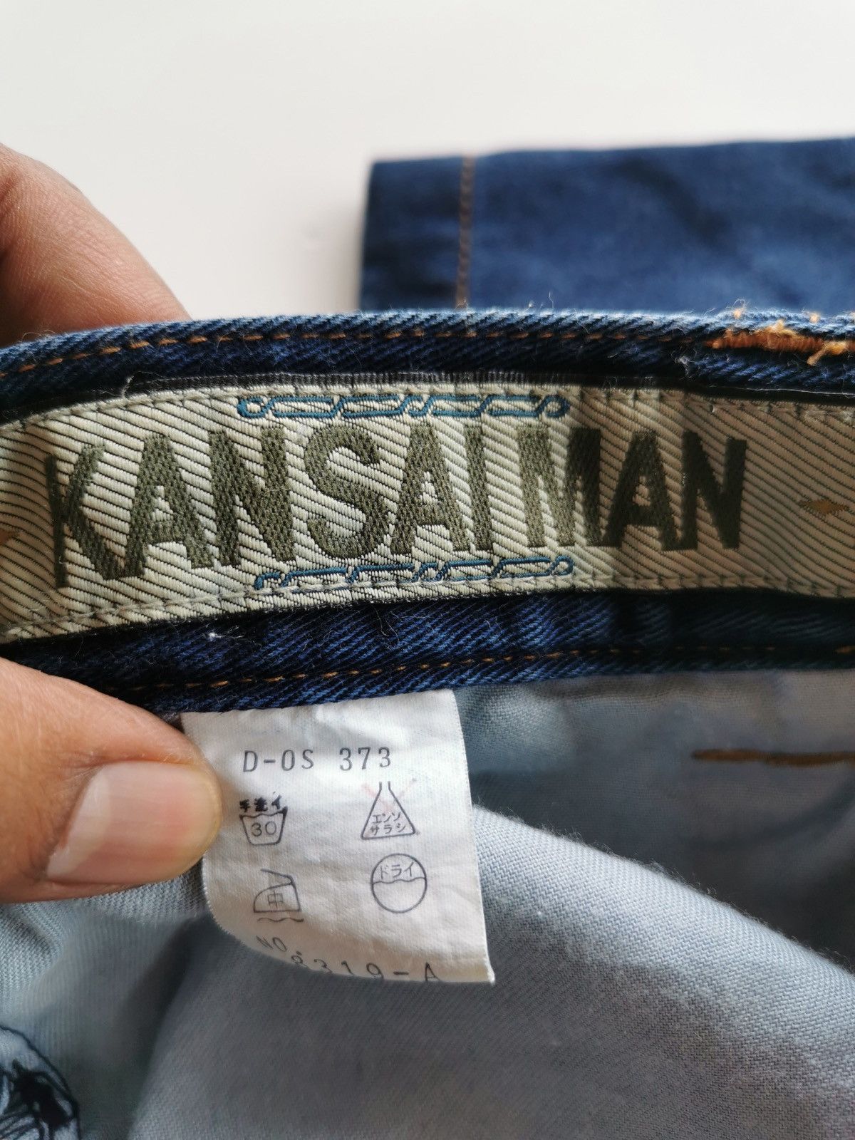 Kansai Yamamoto Vintage Kansai Man Embroidery Logo Jeans ( Size 28x43.5 ) Size US 28 / EU 44 - 12 Thumbnail