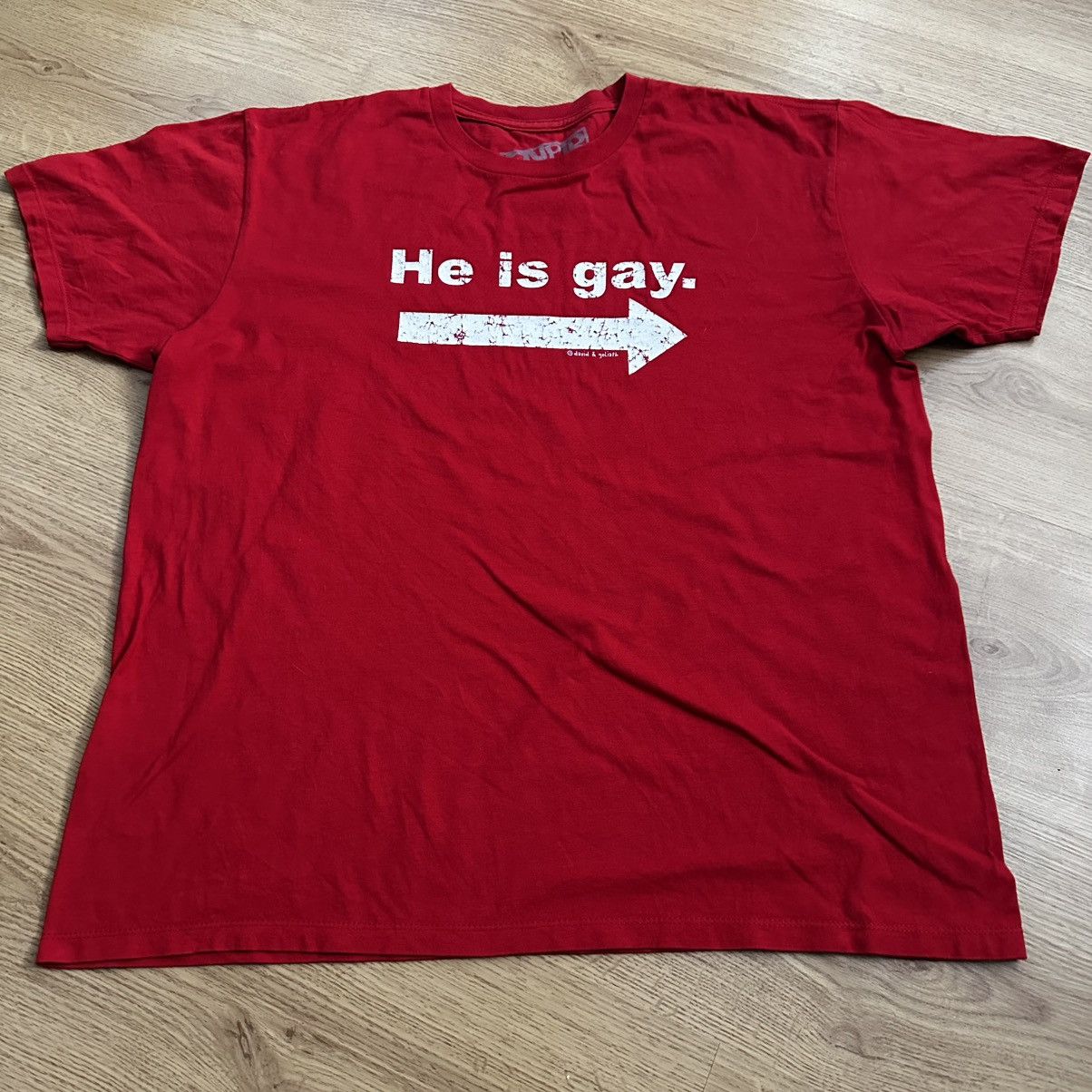 Band Tees He Is Gay T Shirt Size US L / EU 52-54 / 3 - 1 Thumbnail
