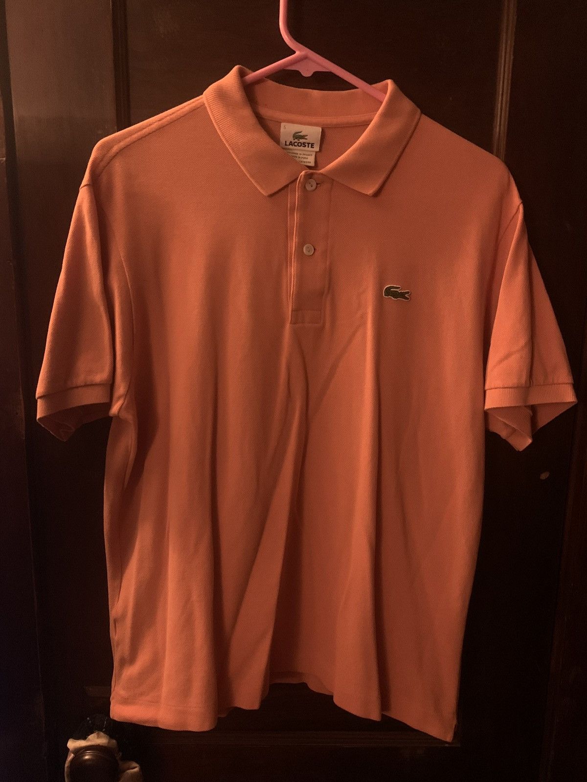 Lacoste Lacoste orange cotton polo shirt Size US S / EU 44-46 / 1 - 1 Thumbnail