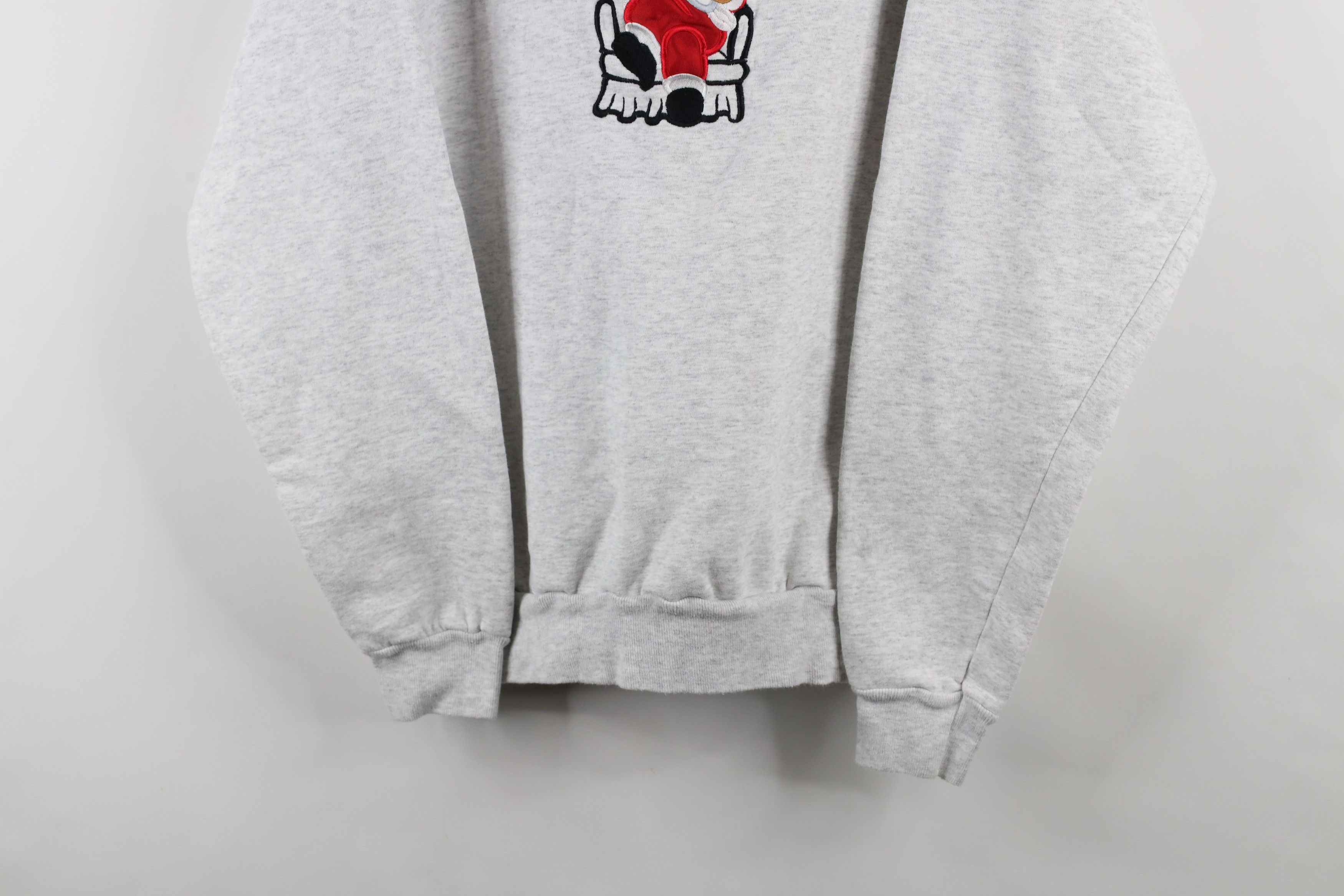 Vintage Vintage 90s Streetwear Christmas Santa Mock Neck Sweatshirt Size XL / US 12-14 / IT 48-50 - 3 Thumbnail