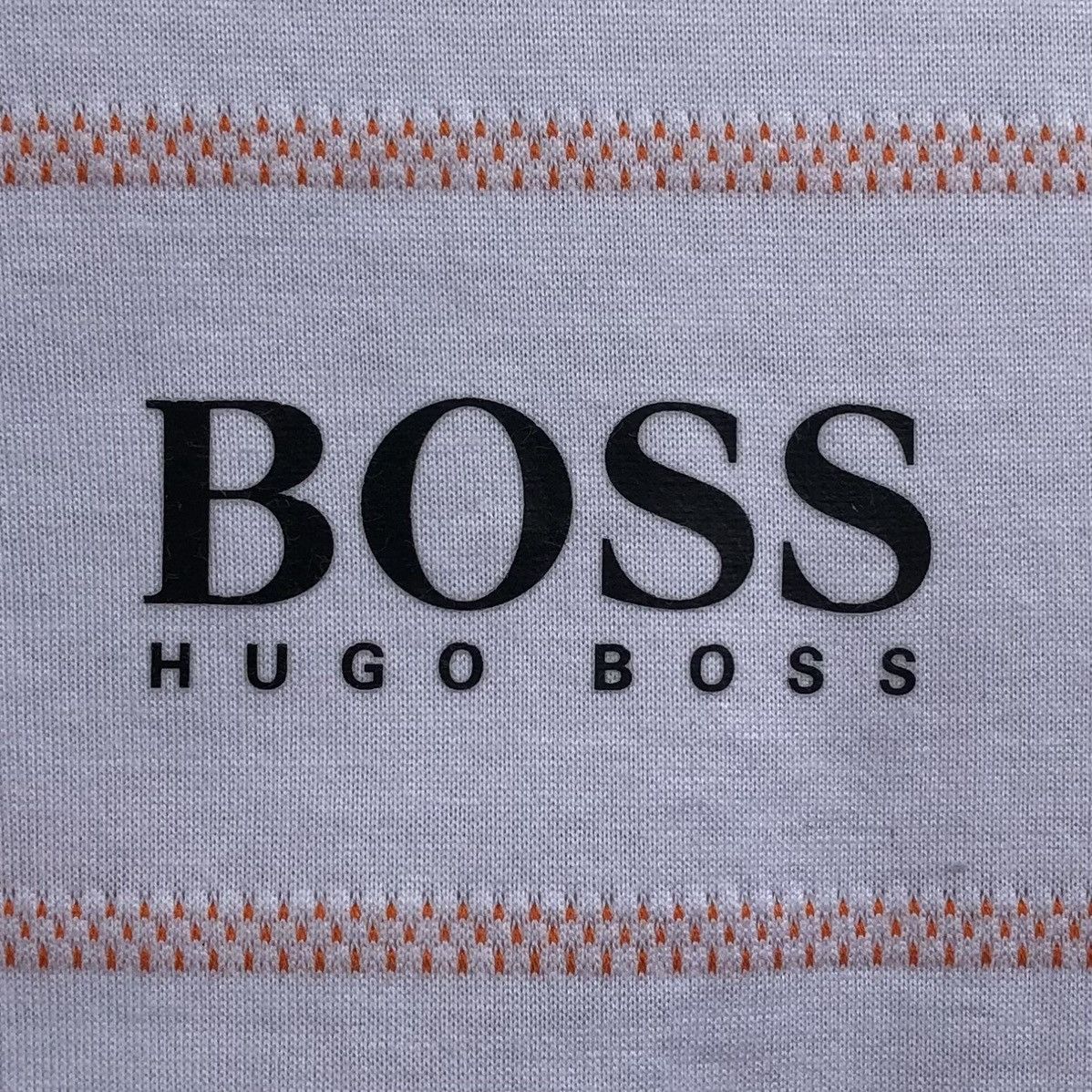 Hugo Boss HUGO BOSS ATHLEISURE Hugo Boss Polo Shirt White & Orange Size US M / EU 48-50 / 2 - 7 Thumbnail