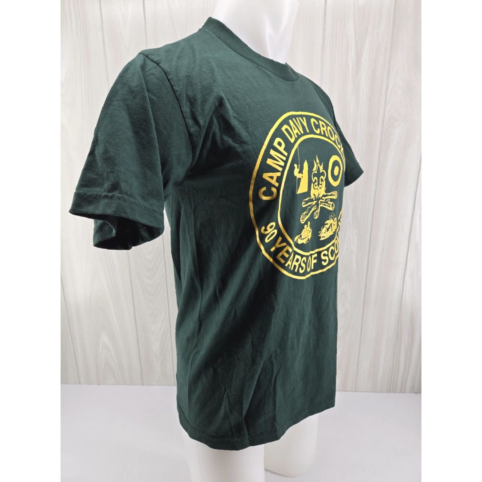 Jerzees VINTAGE Camp Davy Crockett Camp T-Shirt Size Medium BSA Boy Scouts STAFF 2000 Mens Shirt Green 90s Size US M / EU 48-50 / 2 - 7 Thumbnail