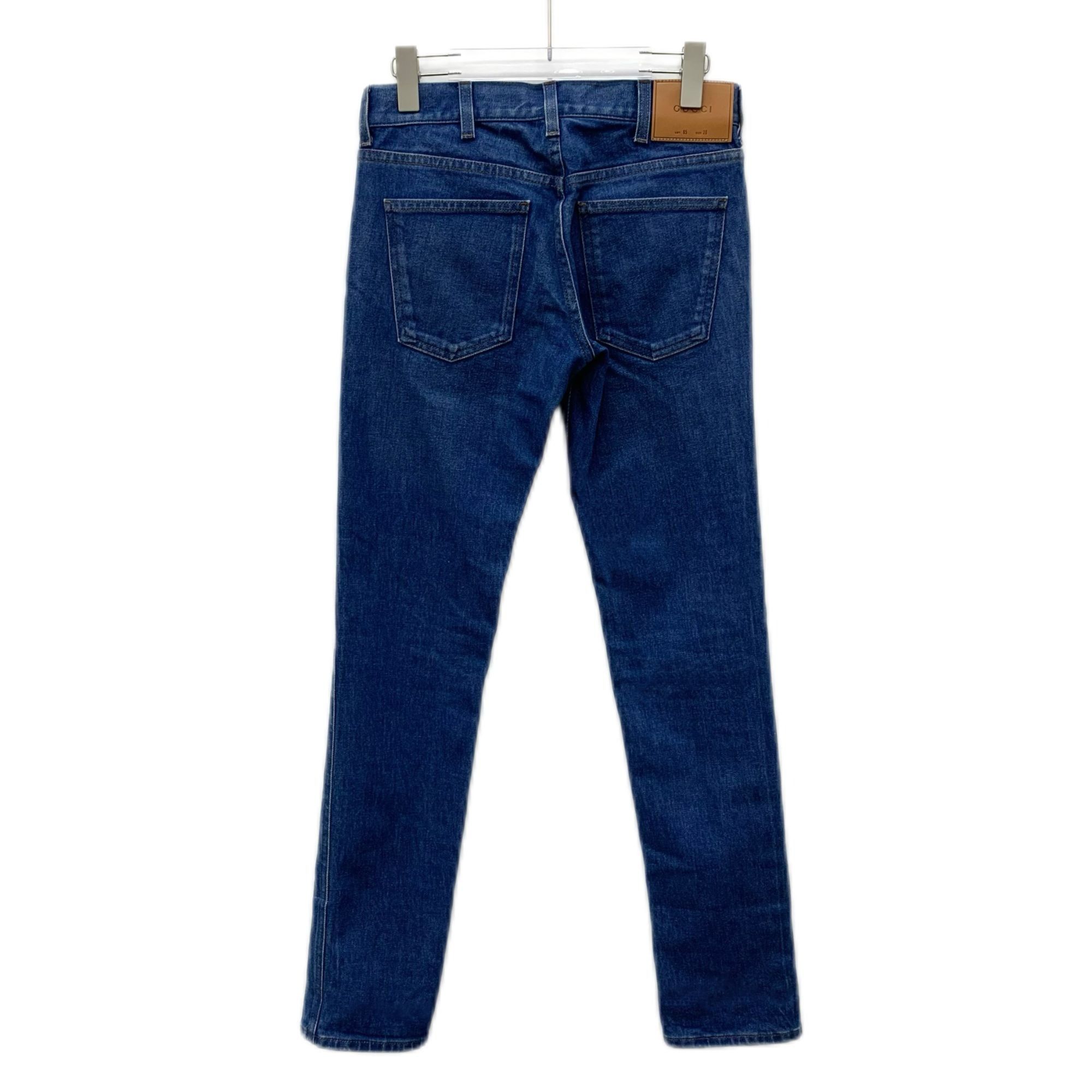 Gucci Gucci Blue Denim Skinny Jeans Size 28 Made In Italy Leather Size 28" / US 6 / IT 42 - 8 Thumbnail