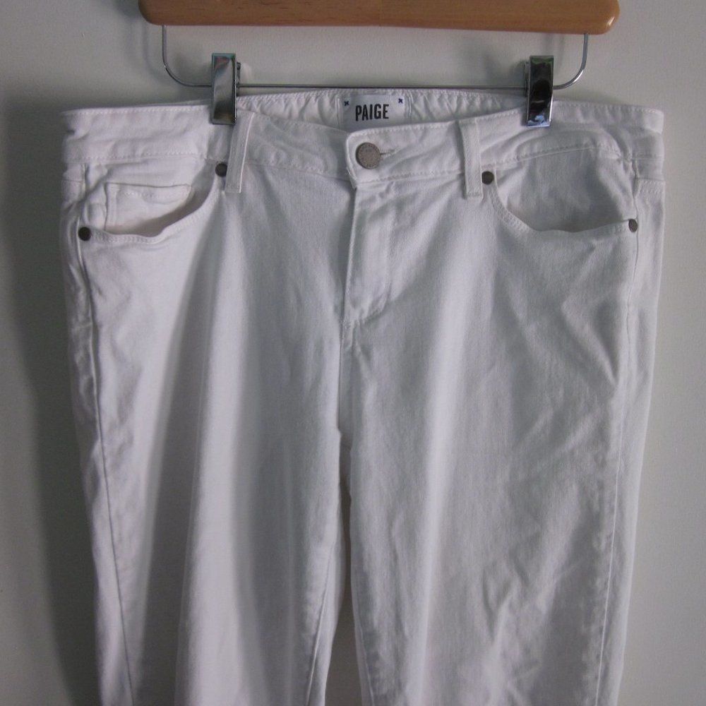 Paige Paige White Jeans Skyline Ankle Peg Size 32 Size 32" / US 10 / IT 46 - 8 Thumbnail