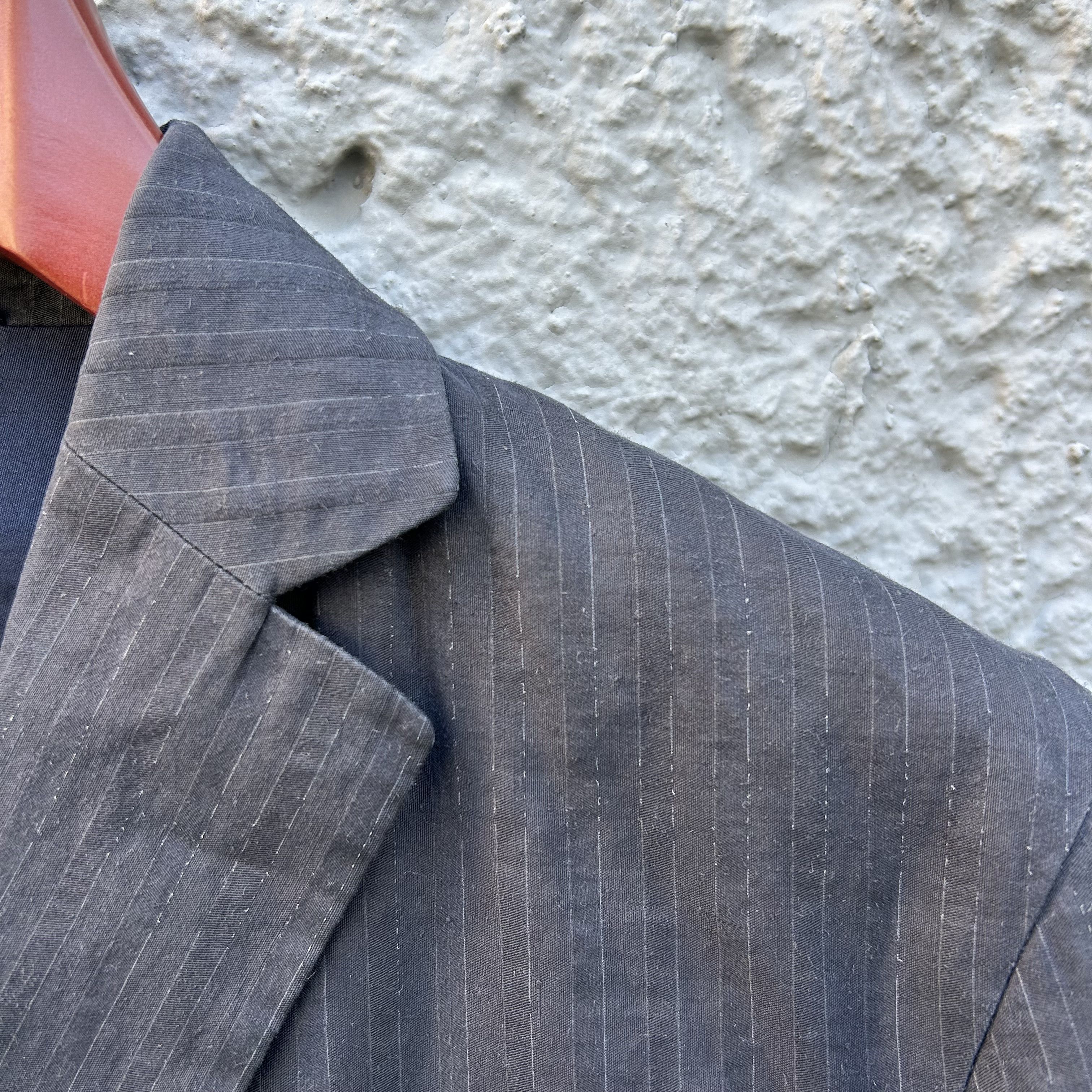 Jil Sander Jil Sander Dark Blue Pinstripe Blazer Jacket Size 48R - 6 Thumbnail