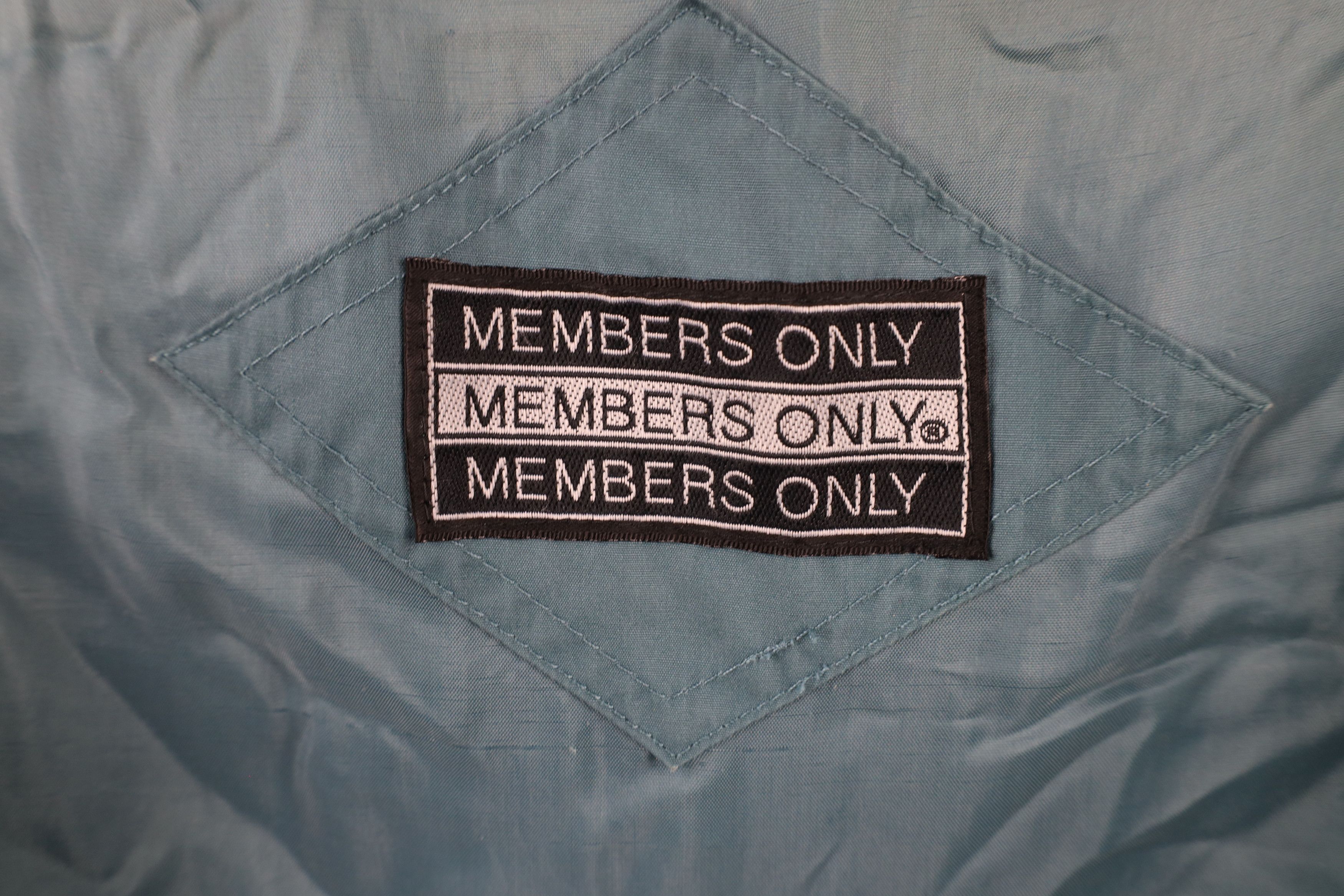 Members Only × Vintage Vintage 90s Members Only Cafe Racer Bomber Jacket Teal Size US XL / EU 56 / 4 - 11 Thumbnail
