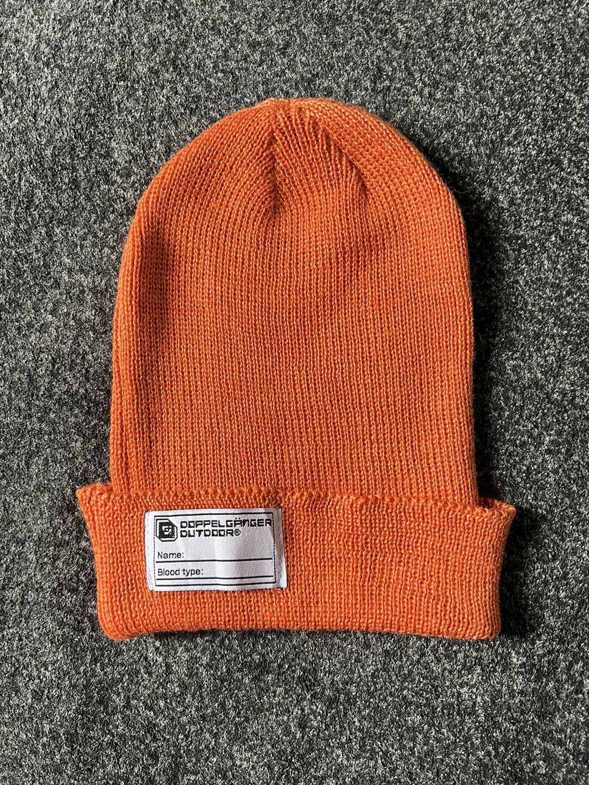 image of Outdoor Style Go Out Vintage Doppelgänger Outdoor Beanie Hat in Orange, Men's