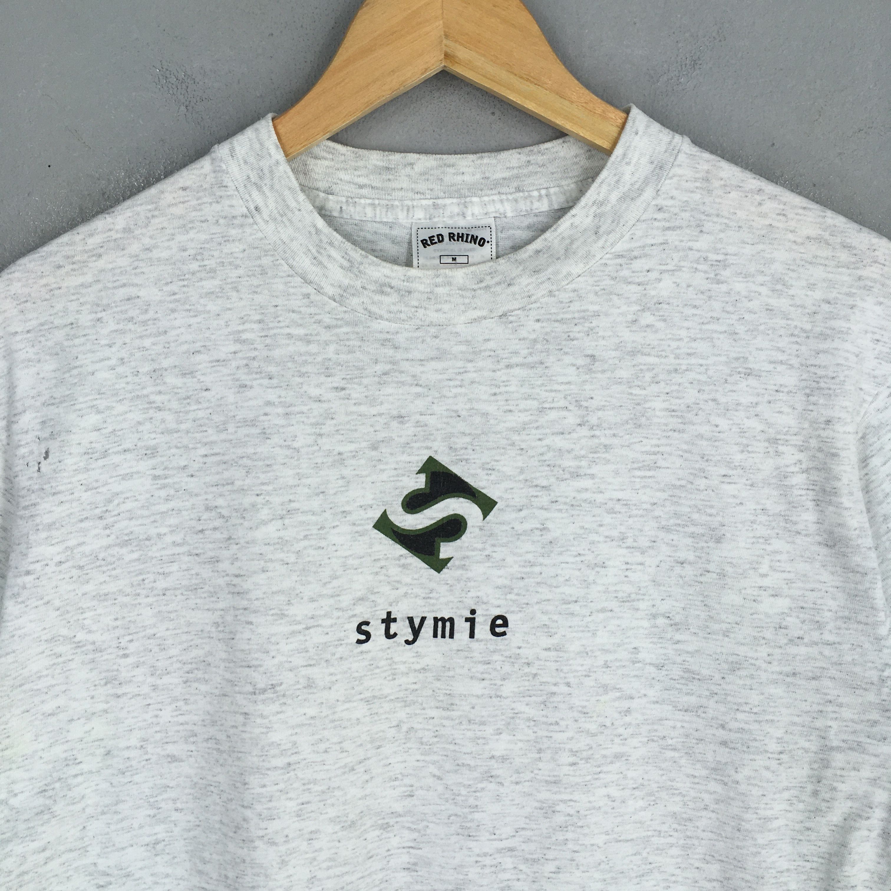 Vintage Vintage 90's Stymie Skate Streetwear Gray T shirt Medium Size US M / EU 48-50 / 2 - 2 Thumbnail