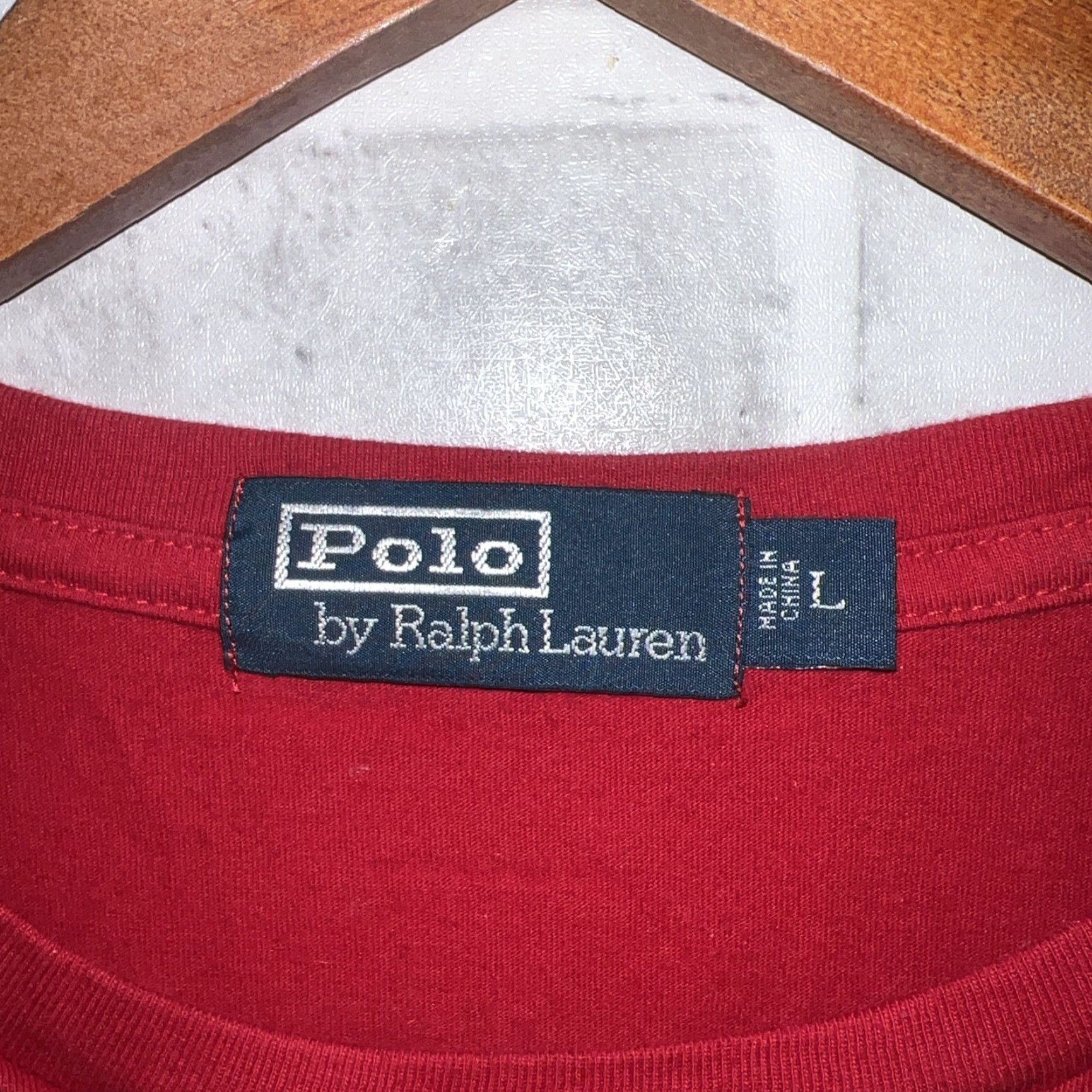 Polo Ralph Lauren Polo Ralph Lauren T-Shirt Pocket Red Mens Size L Size US L / EU 52-54 / 3 - 3 Thumbnail