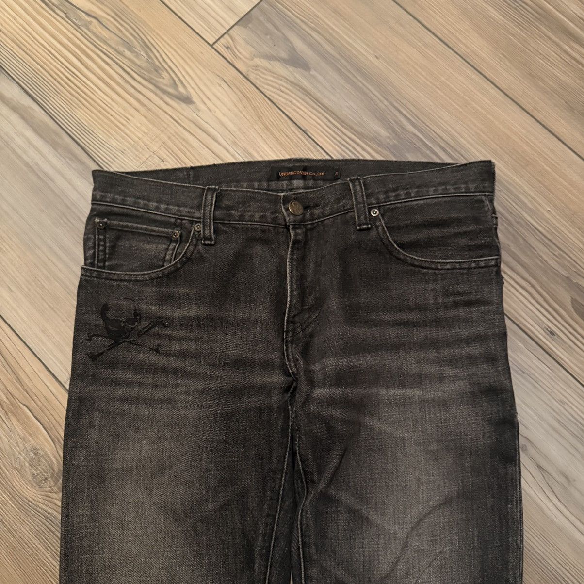 Undercover undercover aw05 arts & crafts skull denim Size US 30 / EU 46 - 2 Thumbnail