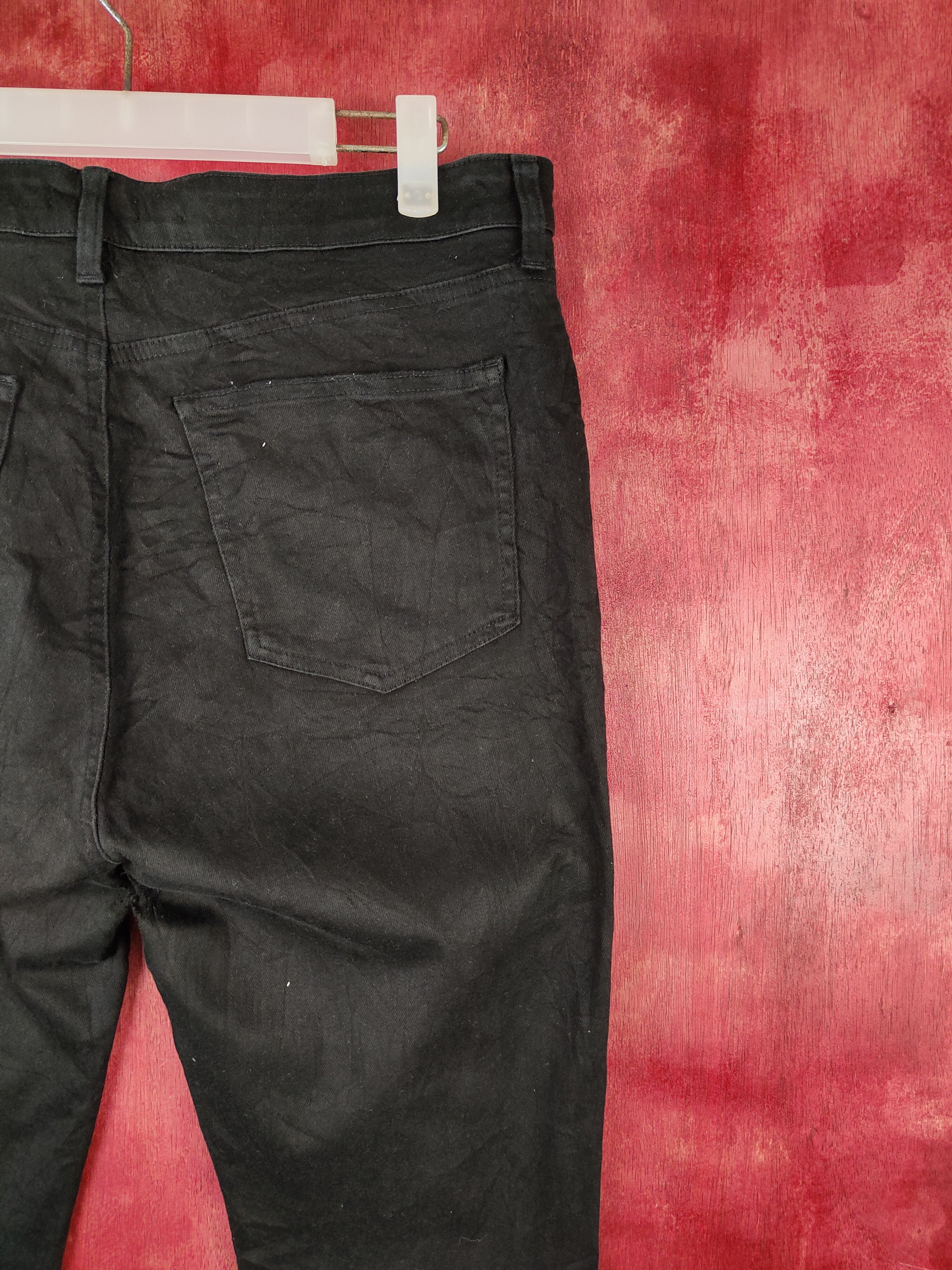 Japanese Brand Uniqlo Black Multipocket Skinny Soft Jeans #S1405 Size US 34 / EU 50 - 13 Thumbnail