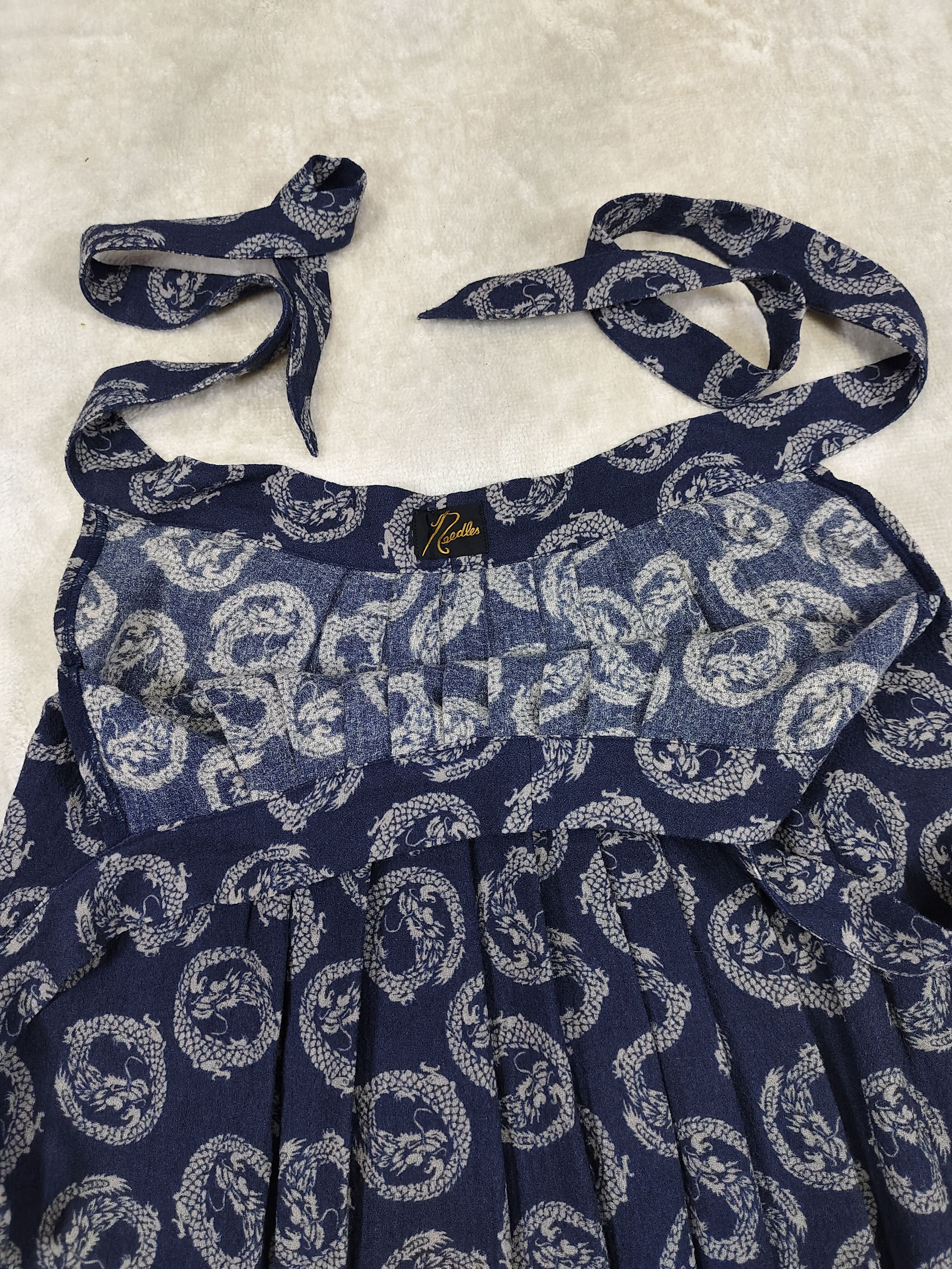 Needles Needles-Archive Dragon Crest Wrap Pleated Kimono Style Skirt Size 32" / US 10 / IT 46 - 7 Thumbnail