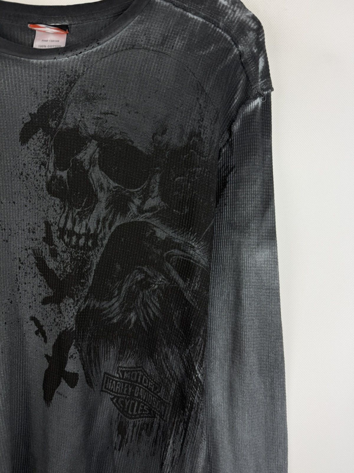 Harley Davidson Harley Davidson Men’s Skull Print Long Sleeve T Shirt Size US L / EU 52-54 / 3 - 8 Thumbnail