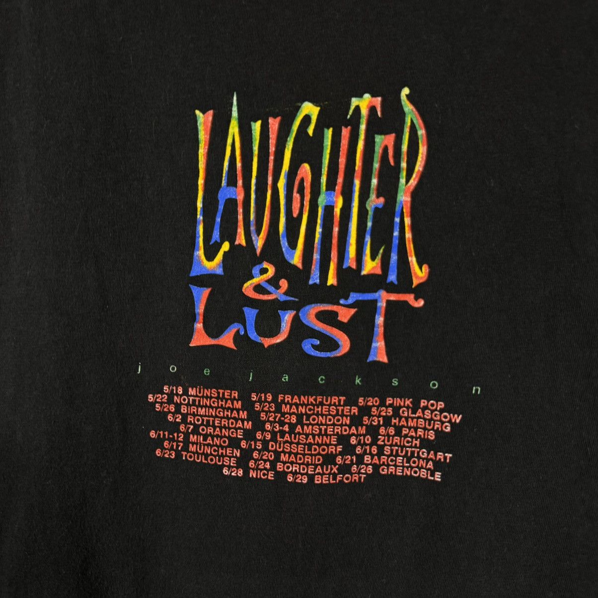Band Tees × Vintage Vintage 1991 Joe Jackson Laughter and Lust T-shirt Size US L / EU 52-54 / 3 - 8 Thumbnail