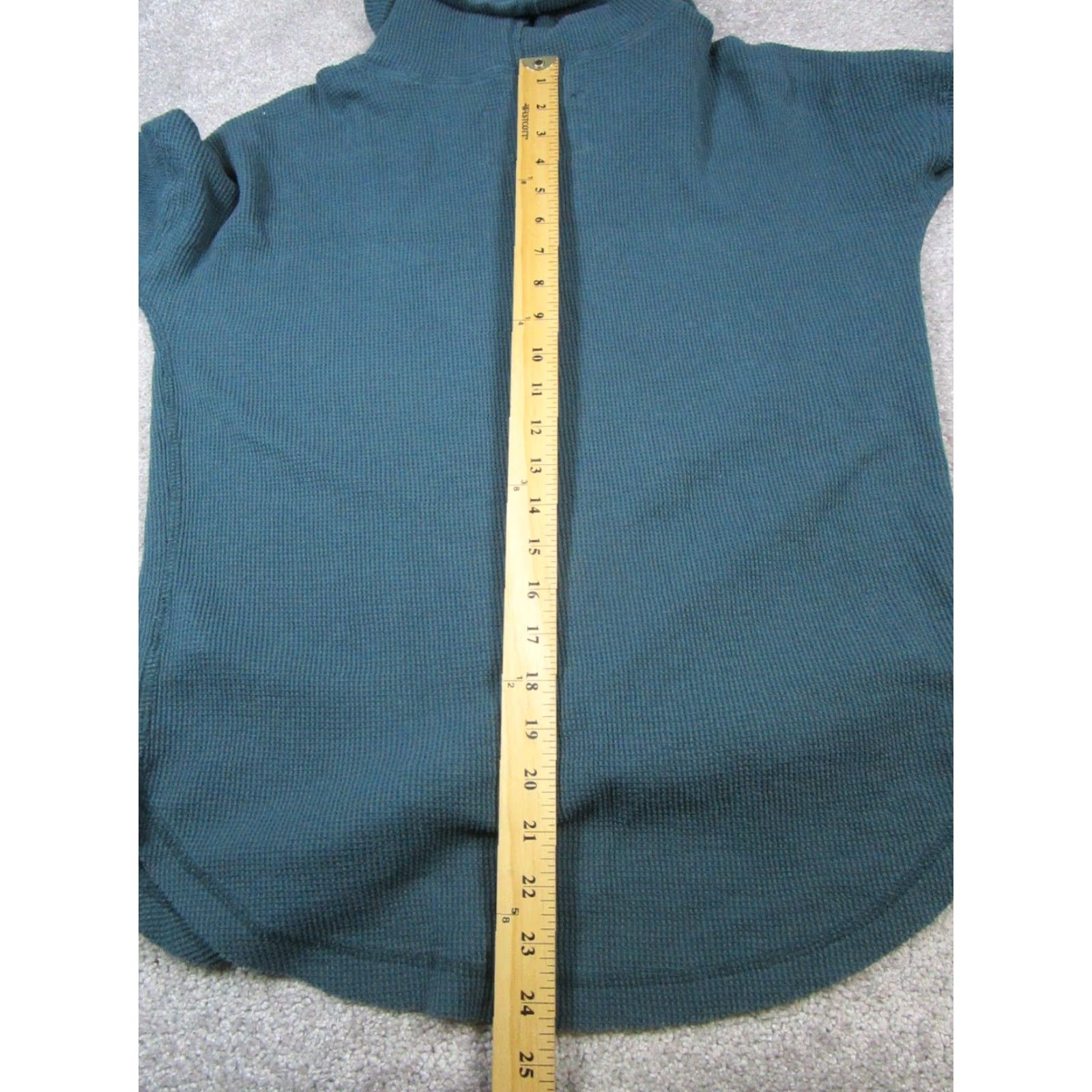 Vintage VINTAGE Maeve Women’s Sweater Pullover XS Waffle Knit Turtleneck Long Sleeve Green Cotton 80s Size XS / US 0-2 / IT 36-38 - 7 Thumbnail