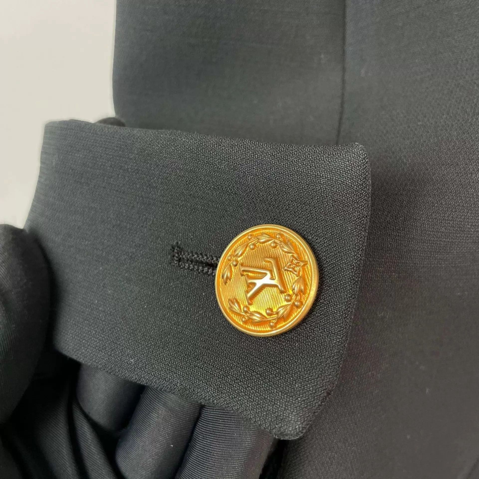 Louis Vuitton LV women's black wool dress 34 Size XS / US 0-2 / IT 36-38 - 9 Thumbnail