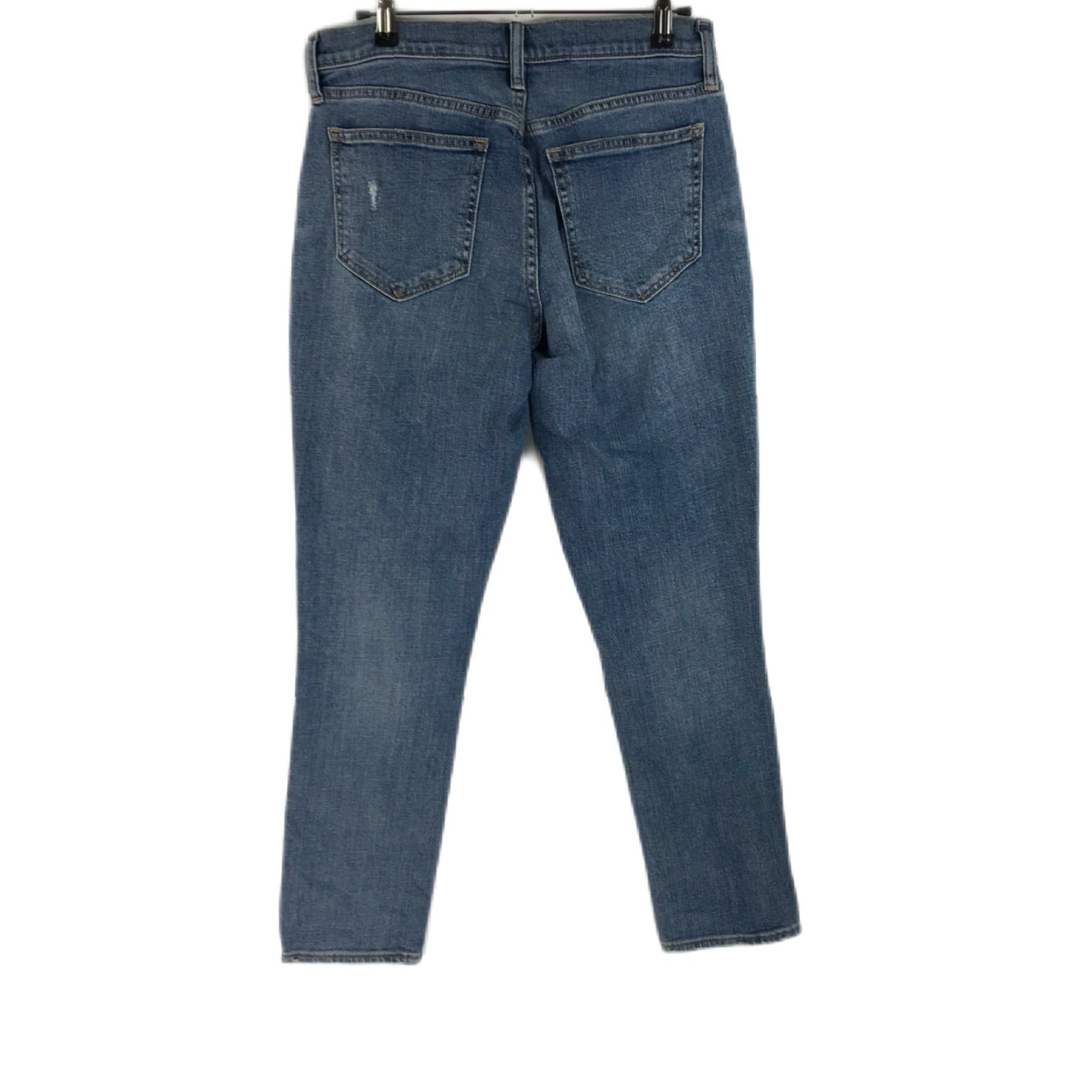 Gap Gap 1969 Best Girlfriend Jeans Distressed Regular Fit Blue Denim Size 26 Womens Size 26" / US 2 / IT 38 - 2 Thumbnail