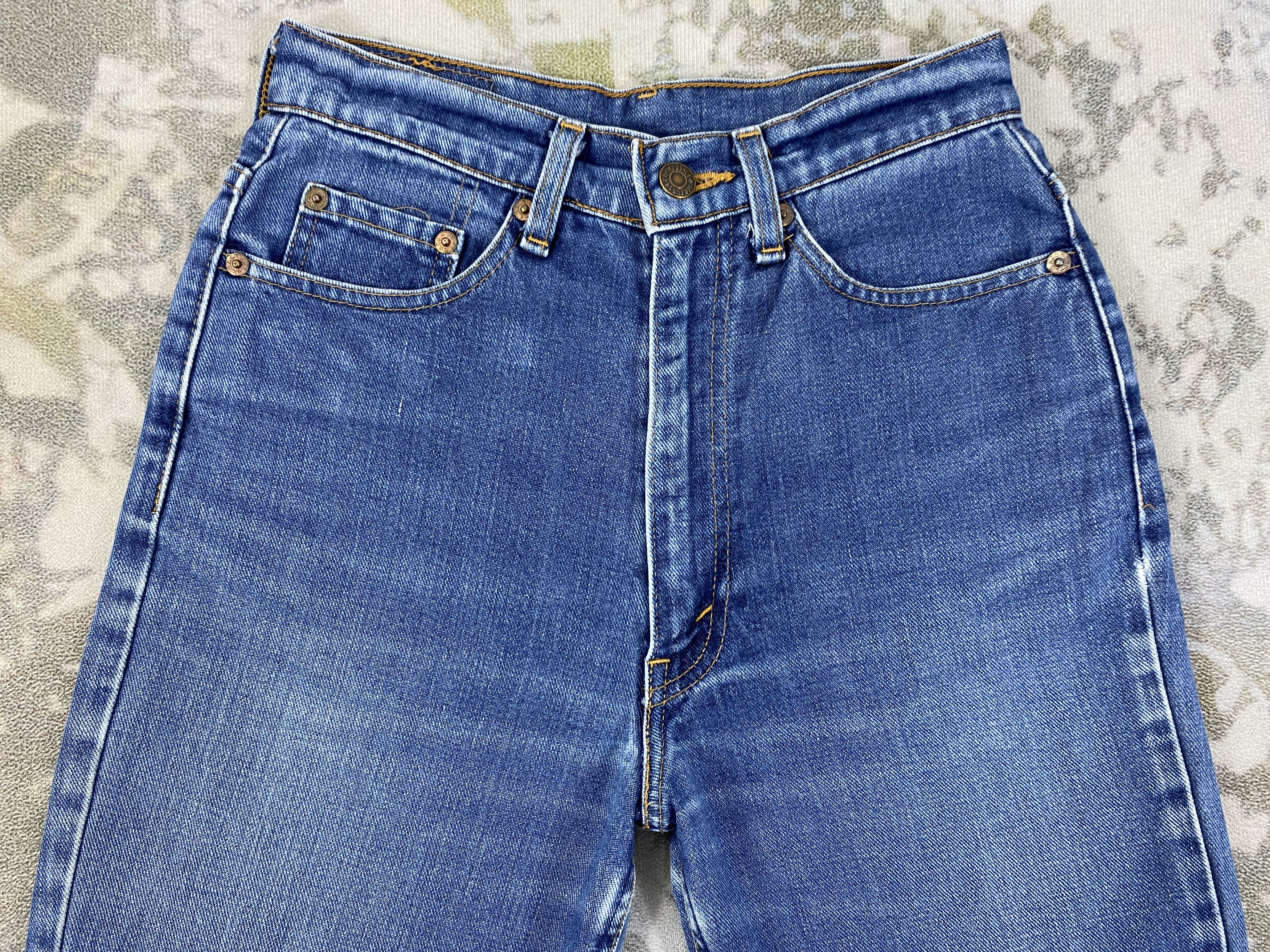 Levi's W25 Blue Vintage Levi's Flared Jeans 25x28.5 Denim -JN942 Size US 26 / EU 42 - 3 Thumbnail