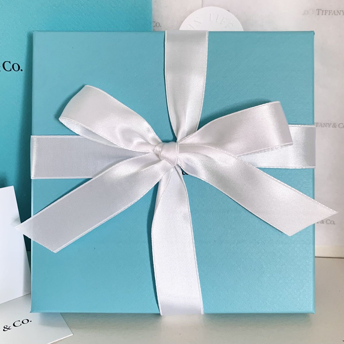 Tiffany & Co. Tiffany & Co. Gift Set Box Bag Ribbon Card Full Set Large Size ONE SIZE - 3 Thumbnail